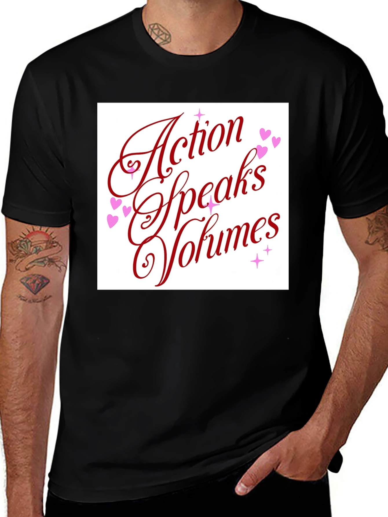 Variant 18 of Action Speaks Volumes Graphic Tee - Unisex