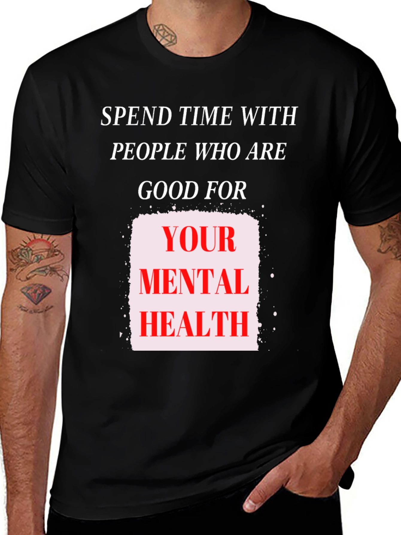 Variant 4 of Mental Health T-Shirt - Positive Vibes