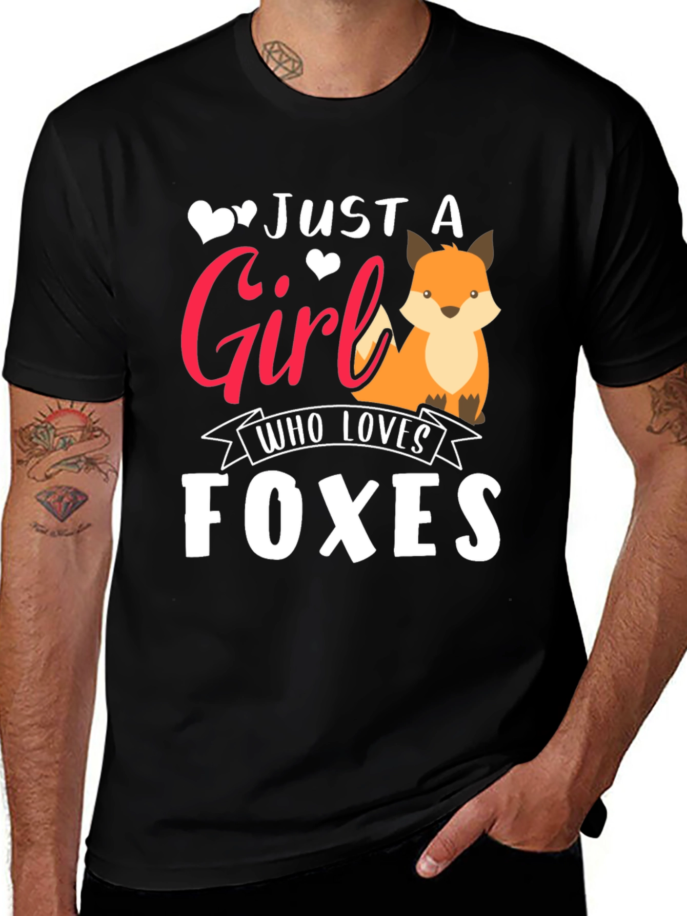 Variant 23 of Just A Girl Who Loves Foxes T-Shirt