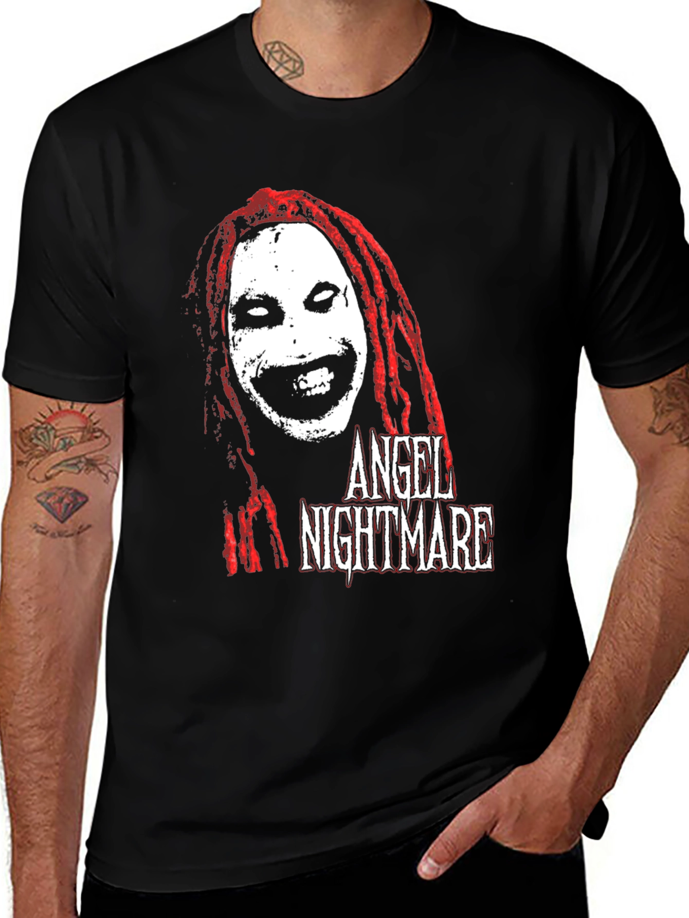 Variant 18 of Angel Nightmare Graphic T-Shirt - Horror Tee
