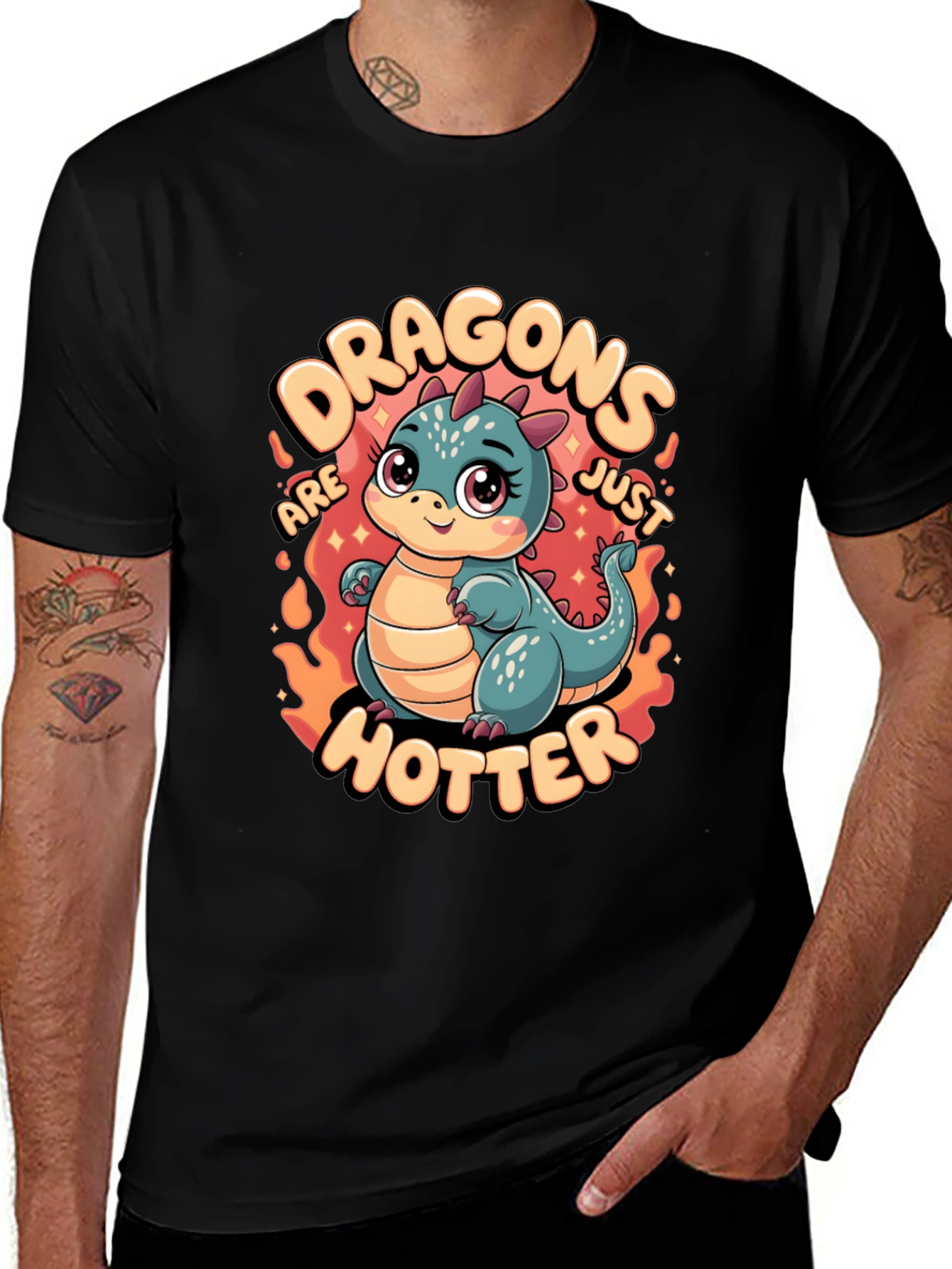 Variant 18 of Dragons Are Just Hotter Graphic T-Shirt