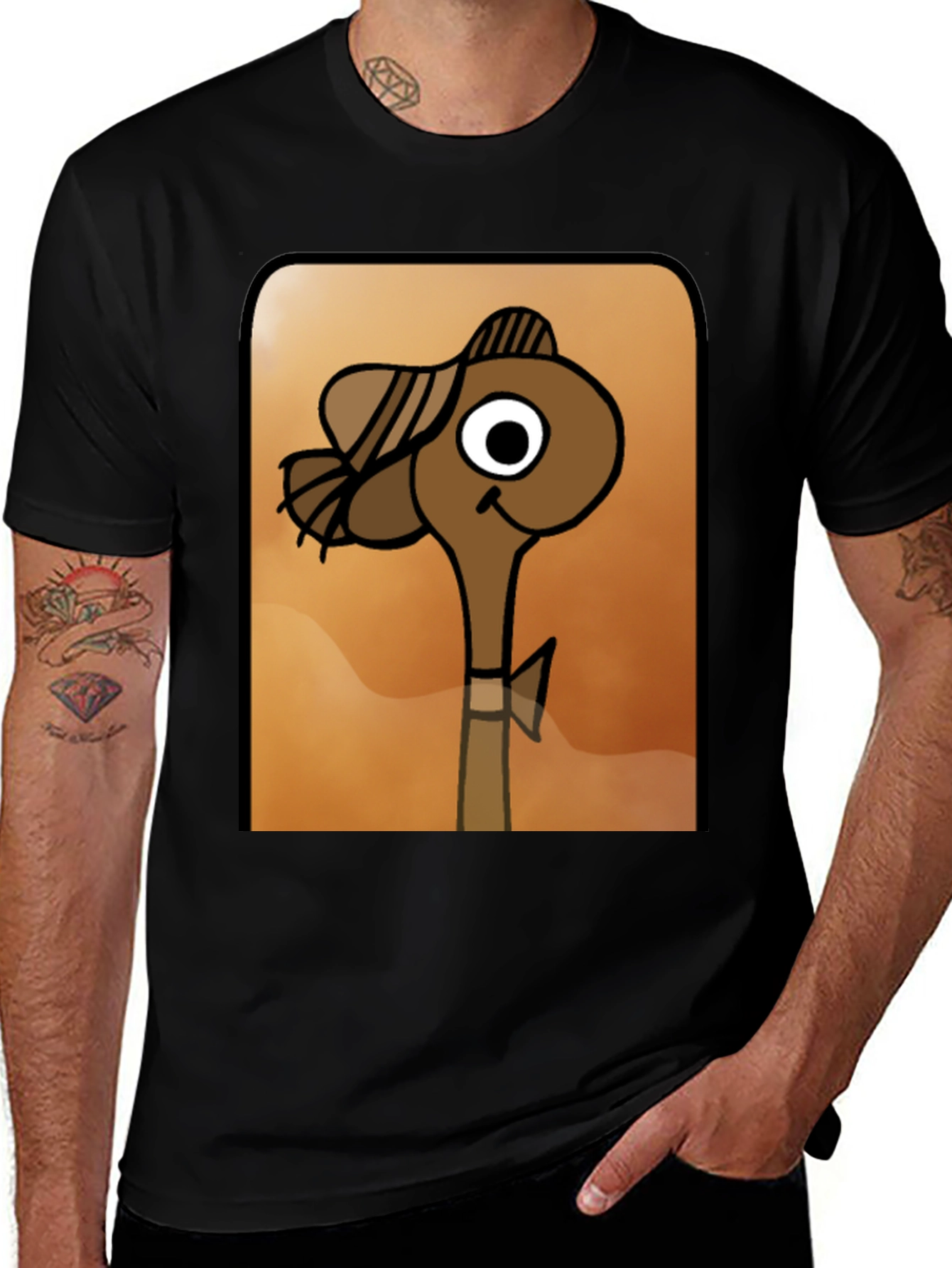 Variant 28 of Cartoon Character Graphic Tee - Unique Design