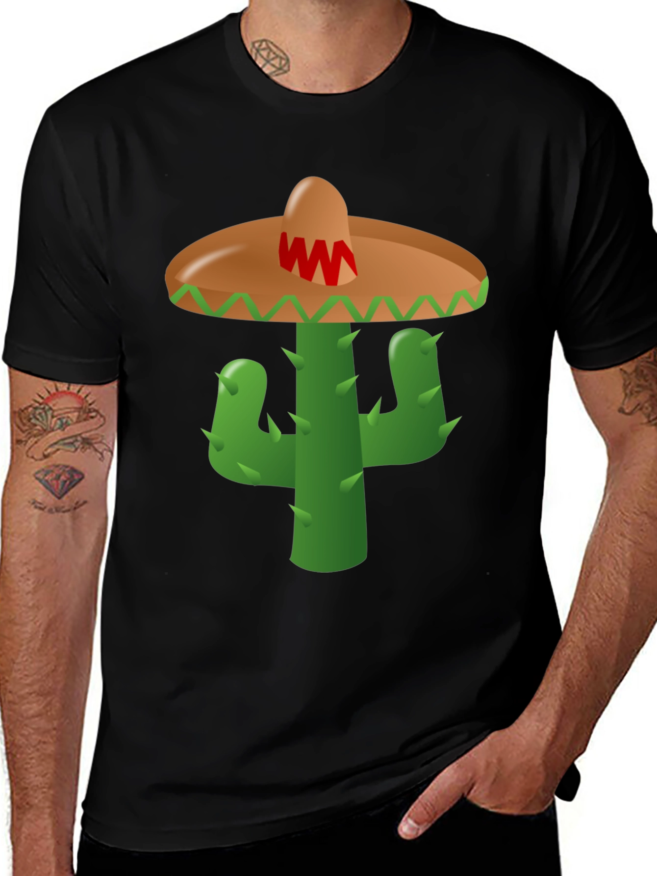 Variant 30 of Cactus Sombrero Graphic Tee
