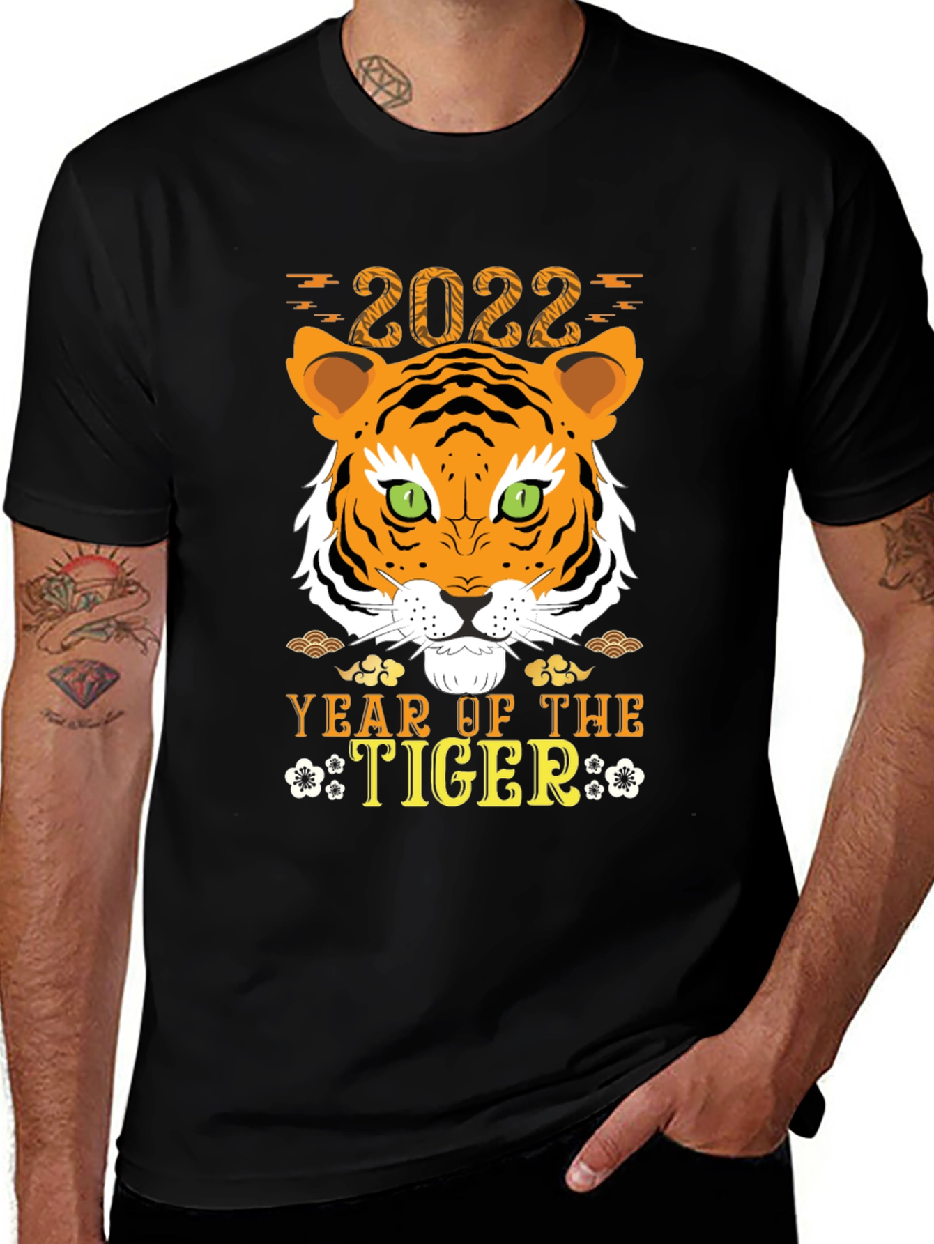 Year of the Tiger 2022 Black T-Shirt