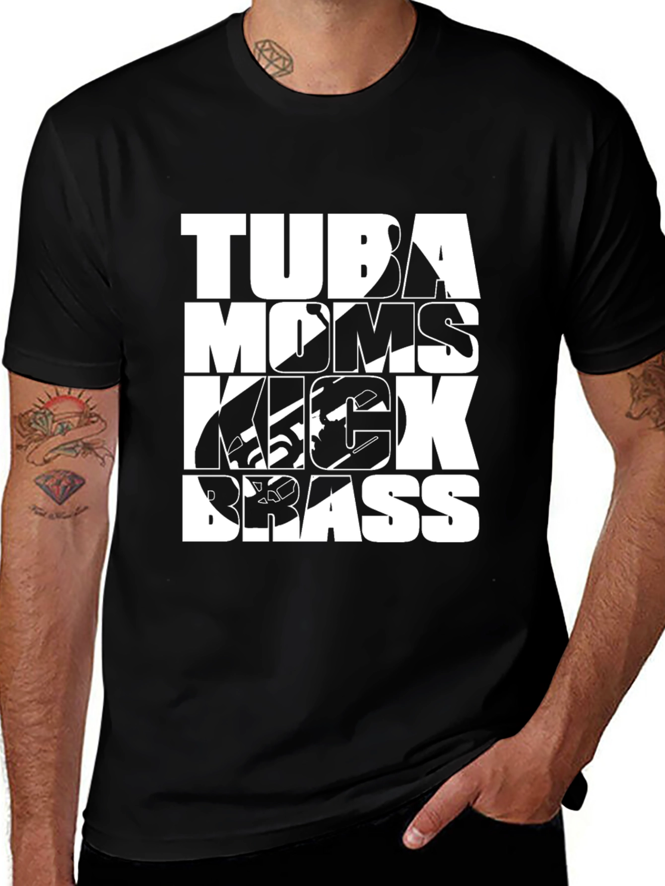 Variant 16 of Tuba Moms Kick Brass Graphic Tee