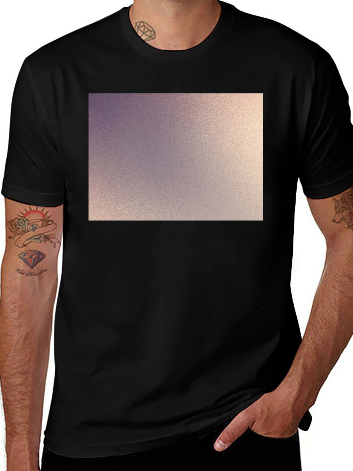 Variant 4 of Men's Black Graphic T-Shirt