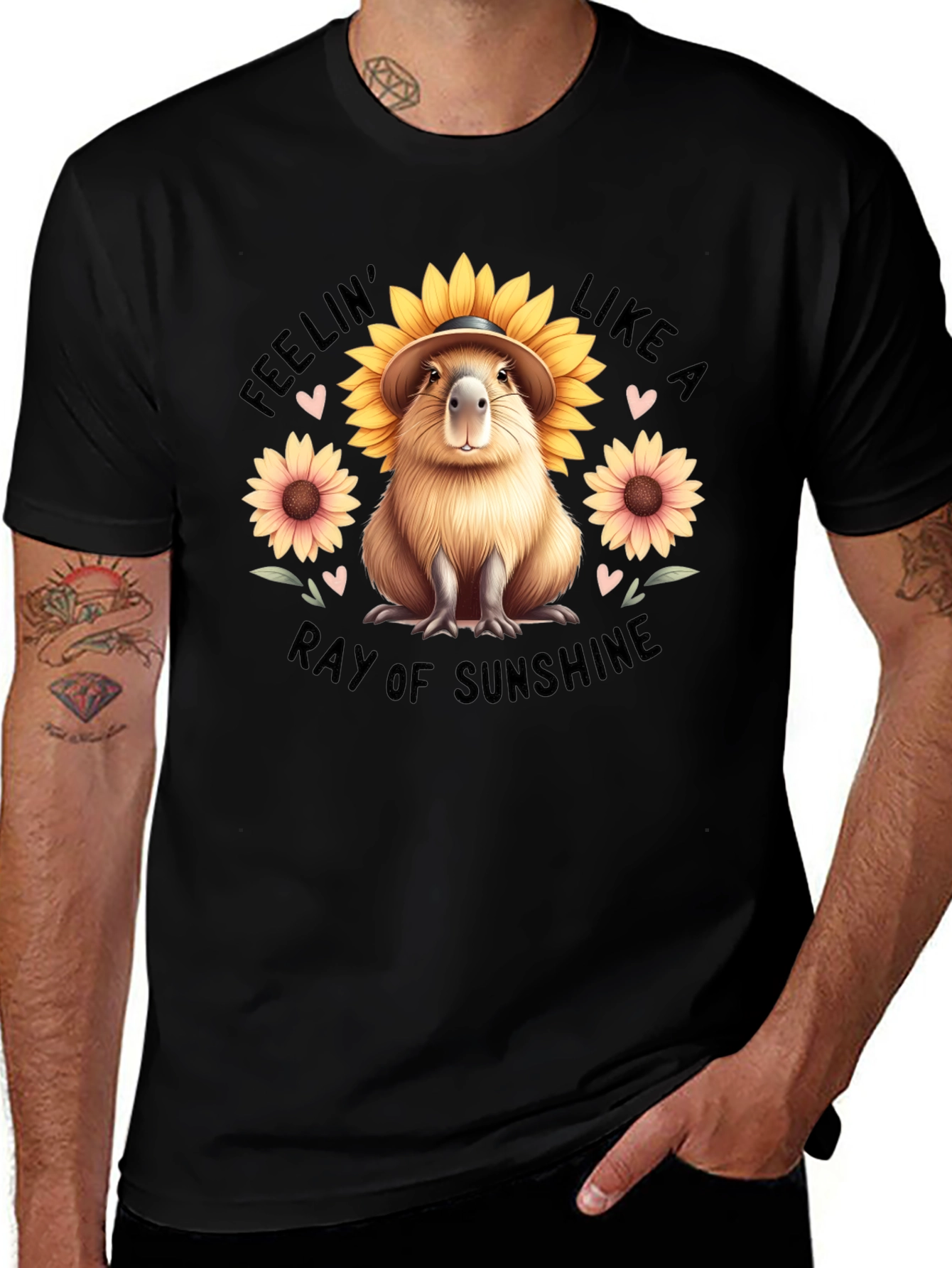 Variant 24 of Feelin' Like a Ray of Sunshine Capybara T-Shirt