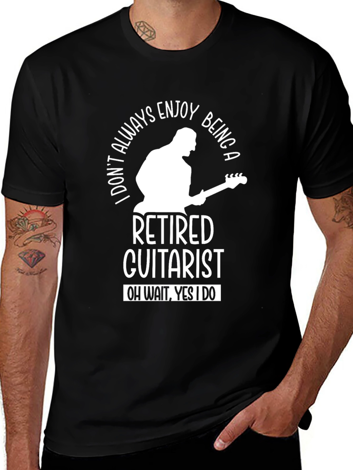 Variant 28 of Retired Guitarist T-Shirt - Enjoy Being A Guitarist