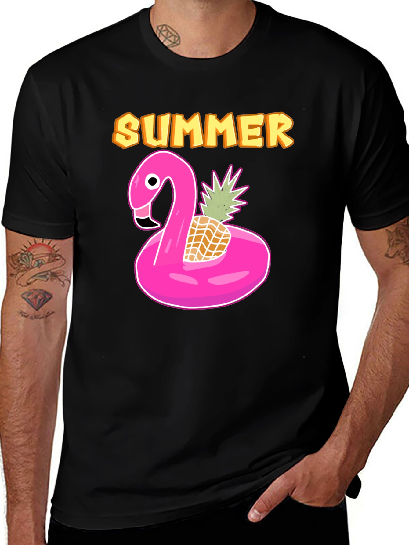 Variant 17 of Summer Flamingo & Pineapple T-Shirt