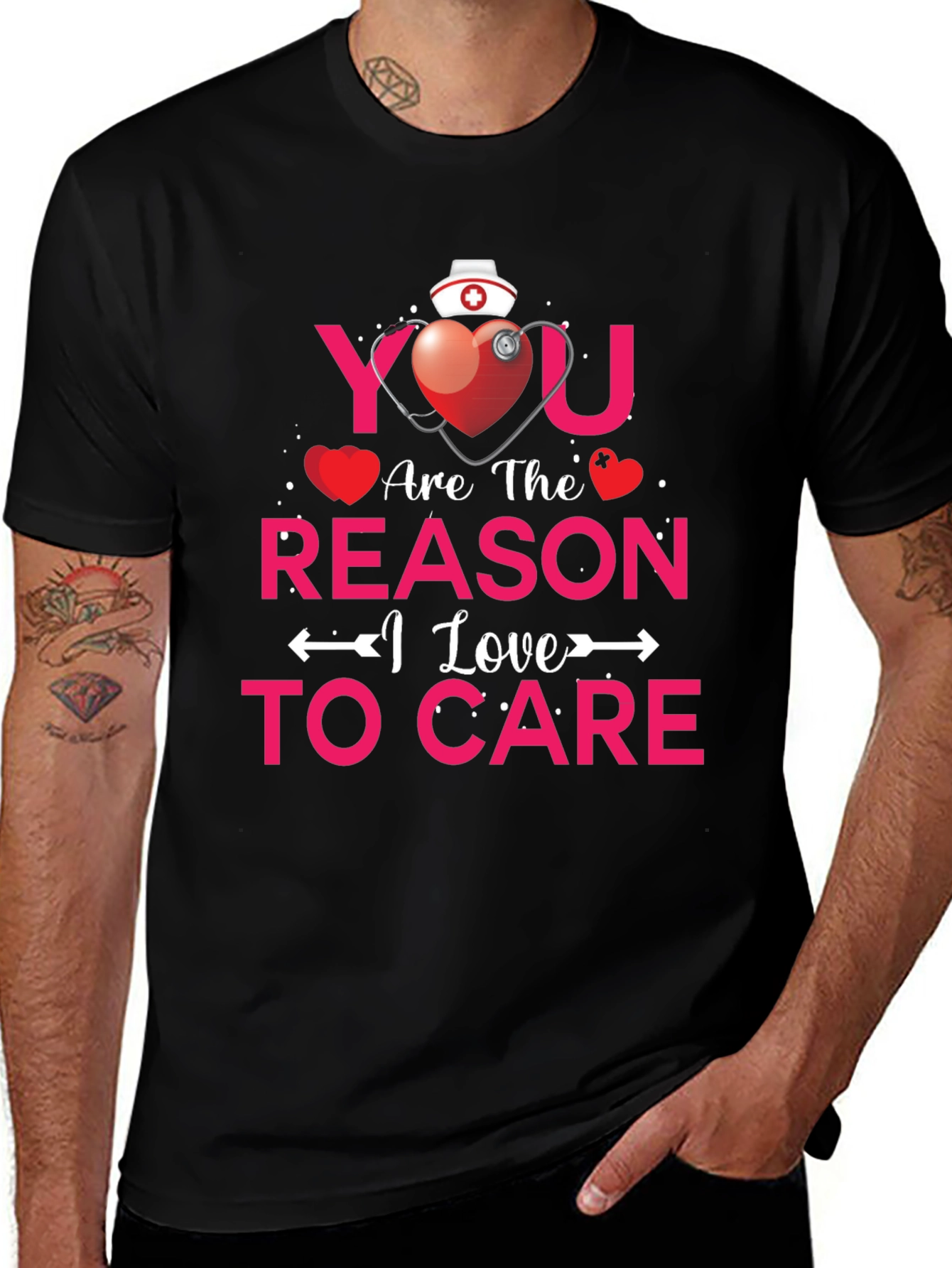Nurse Love T-Shirt - You Are The Reason