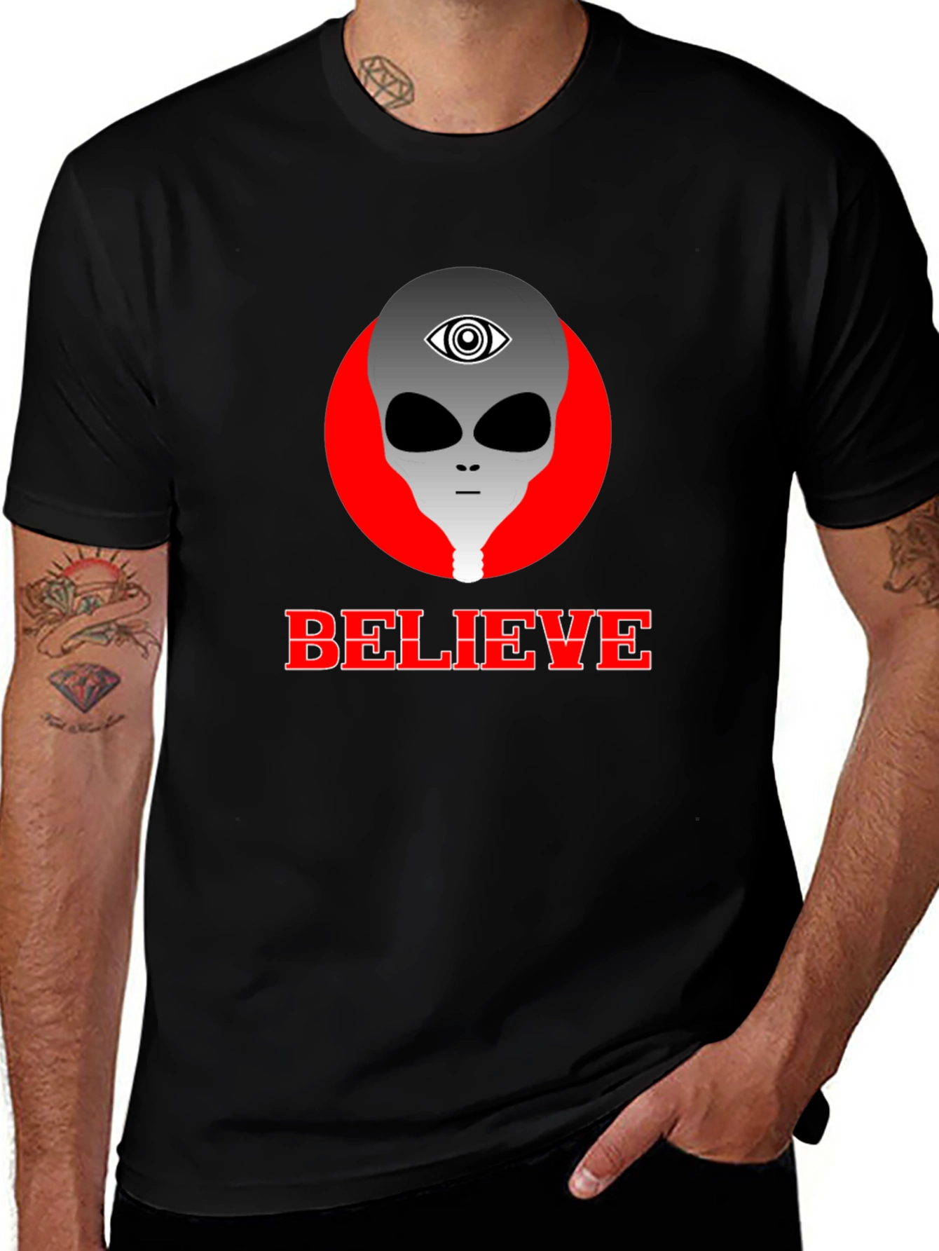 Variant 23 of Believe Alien Graphic Tee
