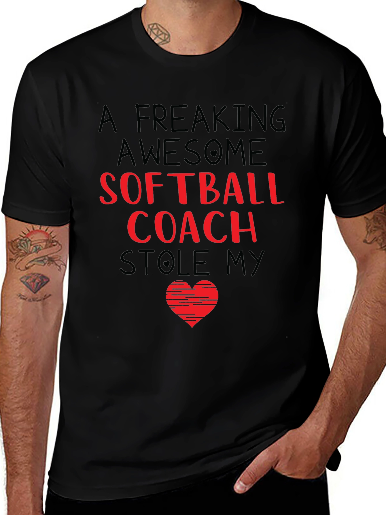 Variant 29 of Awesome Softball Coach T-Shirt