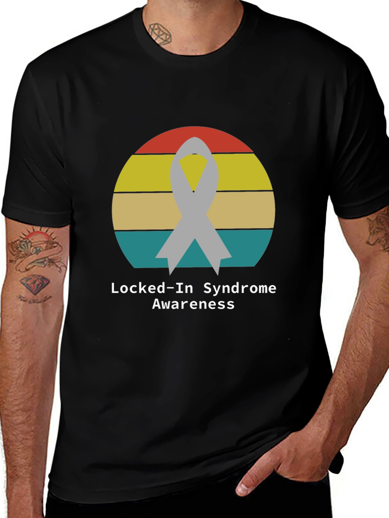 Variant 5 of Locked-In Syndrome Awareness T-Shirt