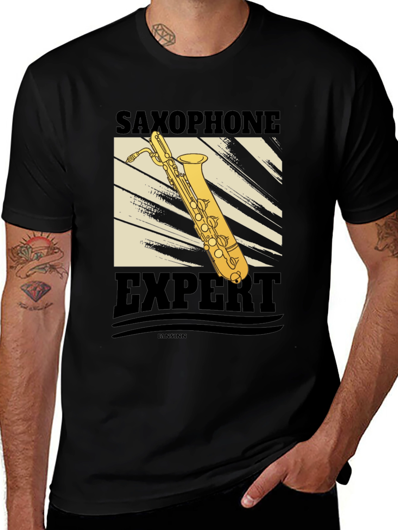 Variant 29 of Saxophone Expert Graphic T-Shirt