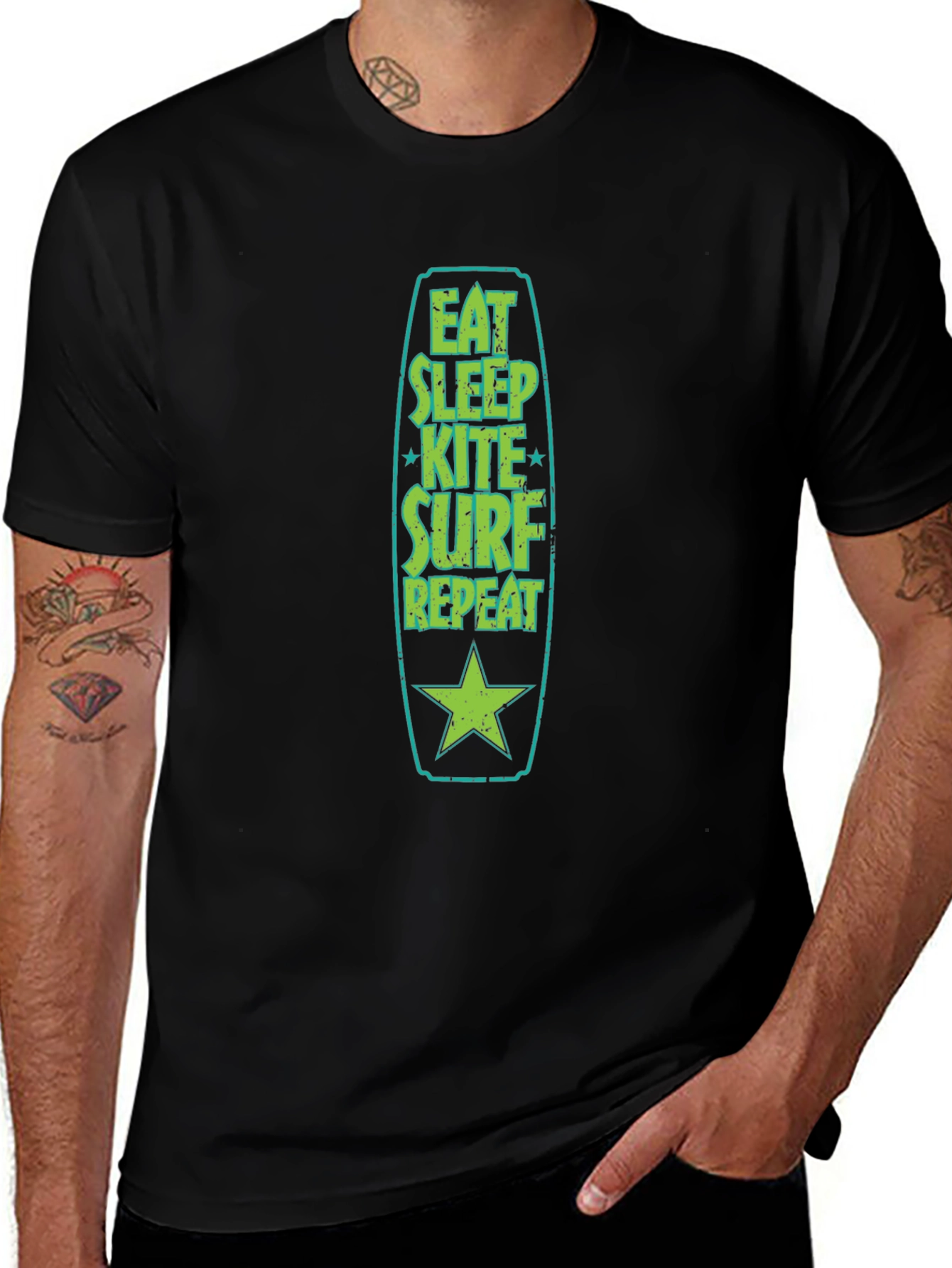 Variant 2 of Eat Sleep Kite Surf Repeat T-Shirt