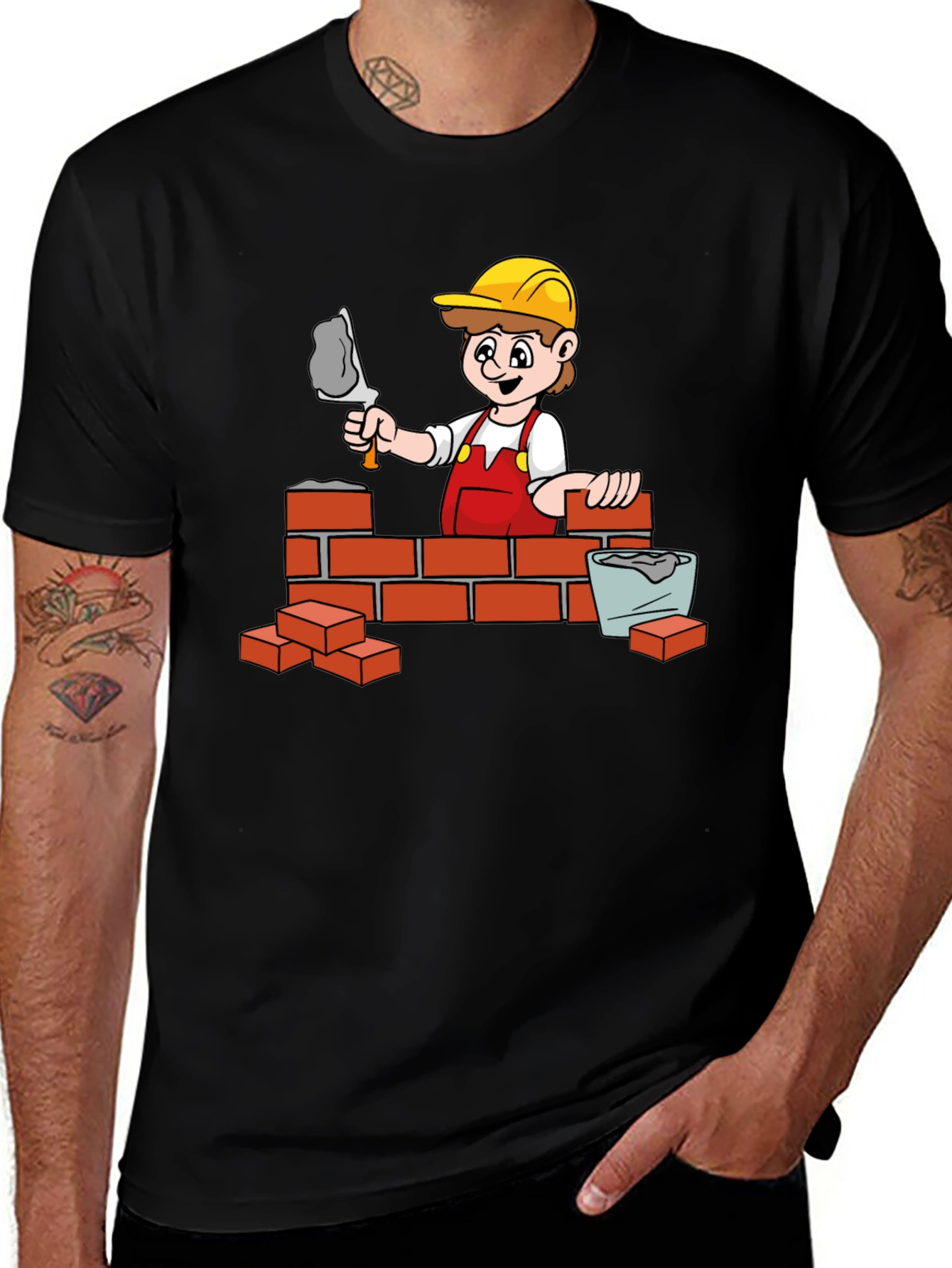Variant 3 of Construction Cartoon Graphic T-Shirt