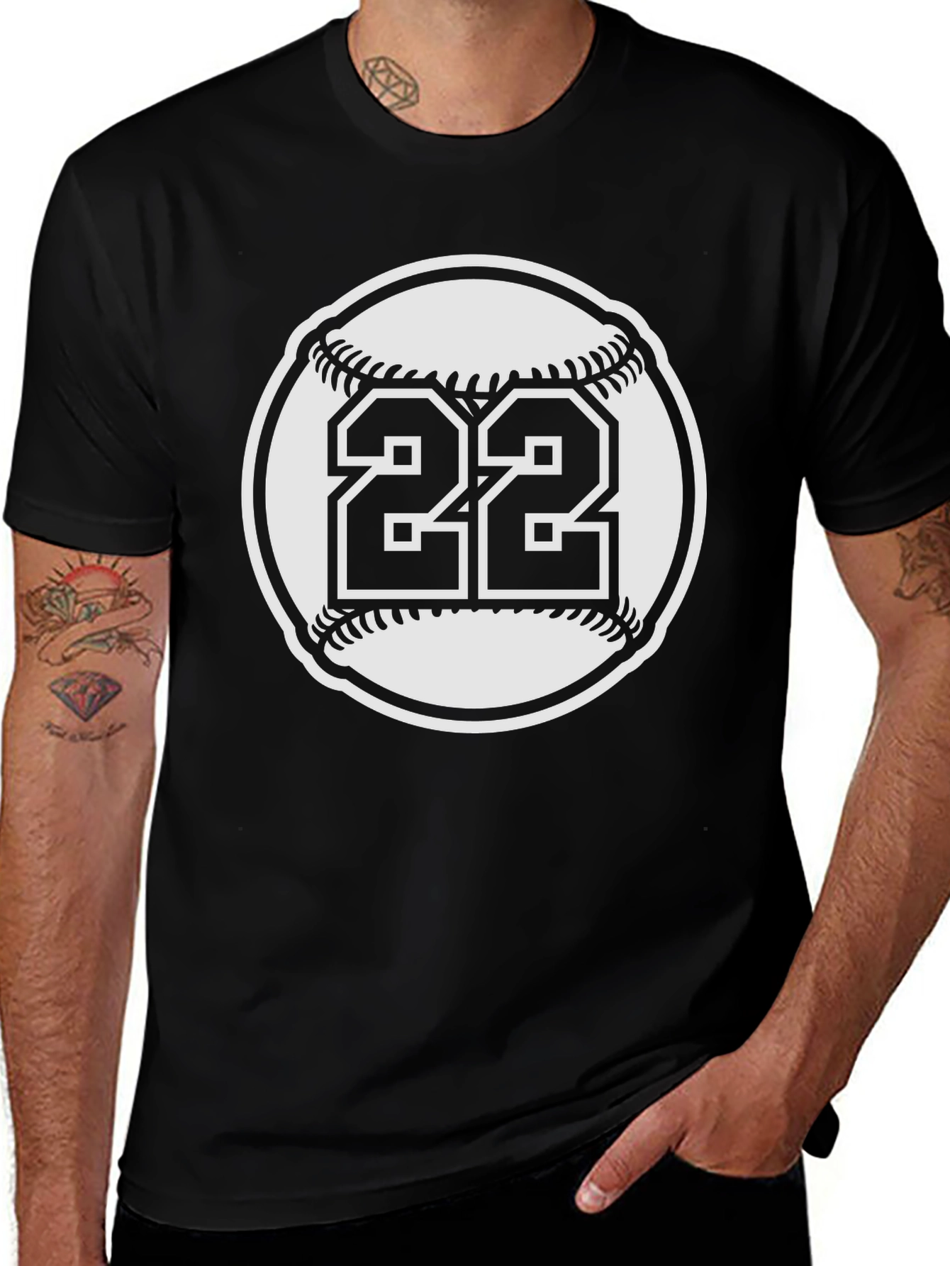 Baseball Number 22 T-Shirt