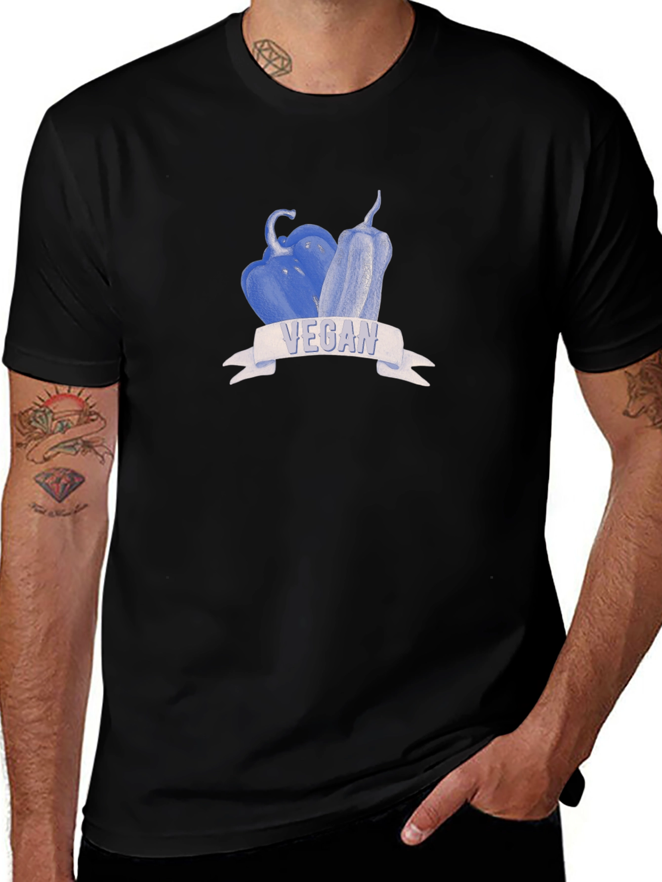 Variant 29 of Vegan Pepper Graphic Tee - Unisex Organic Cotton T-Shirt