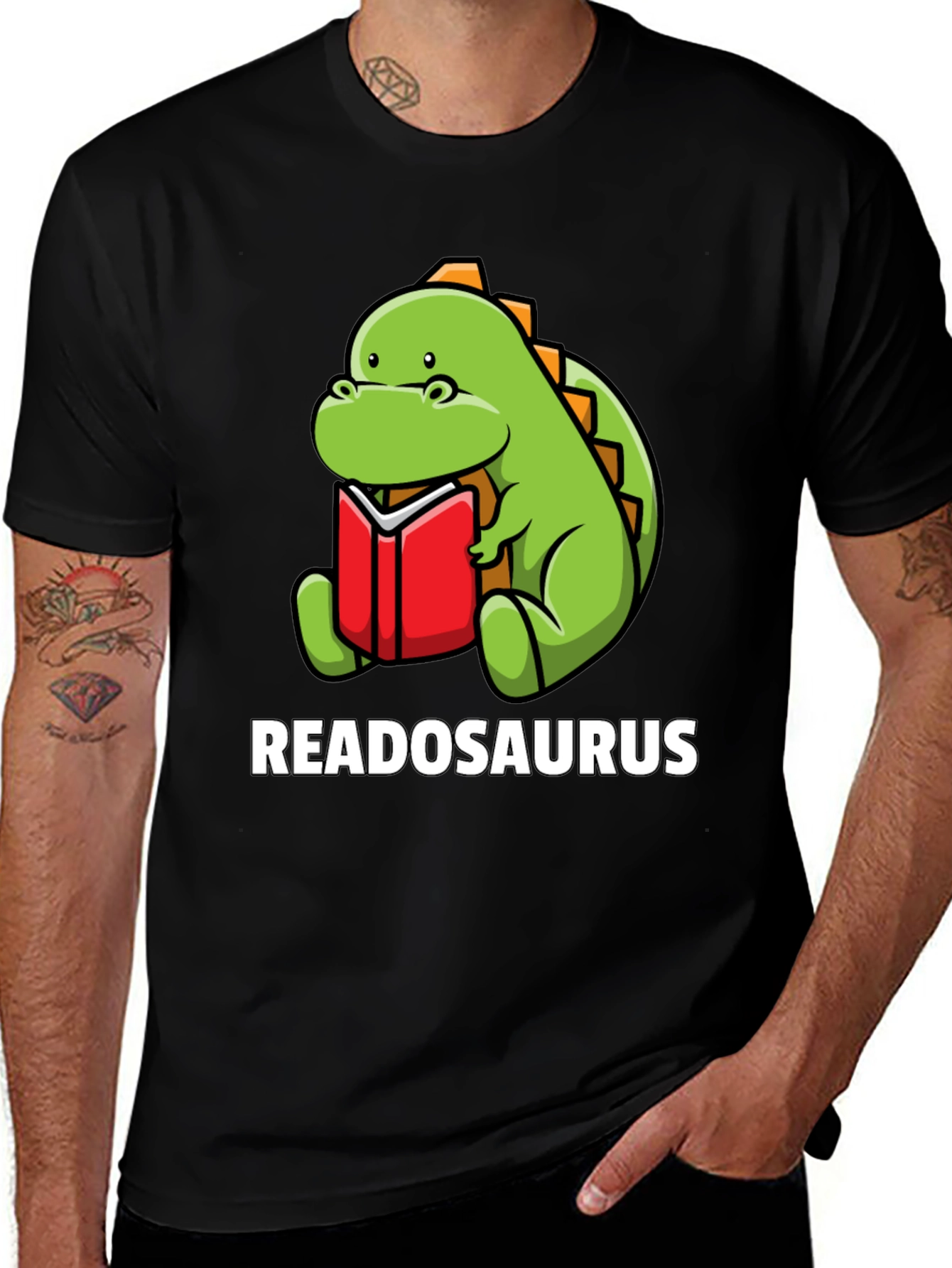 Variant 28 of Readosaurus T-Shirt - Dinosaur Book Lover Tee