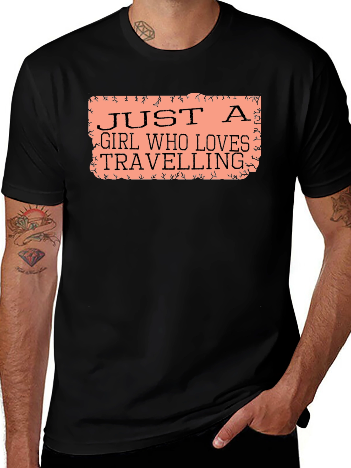 Variant 5 of Just a Girl Who Loves Travelling T-Shirt