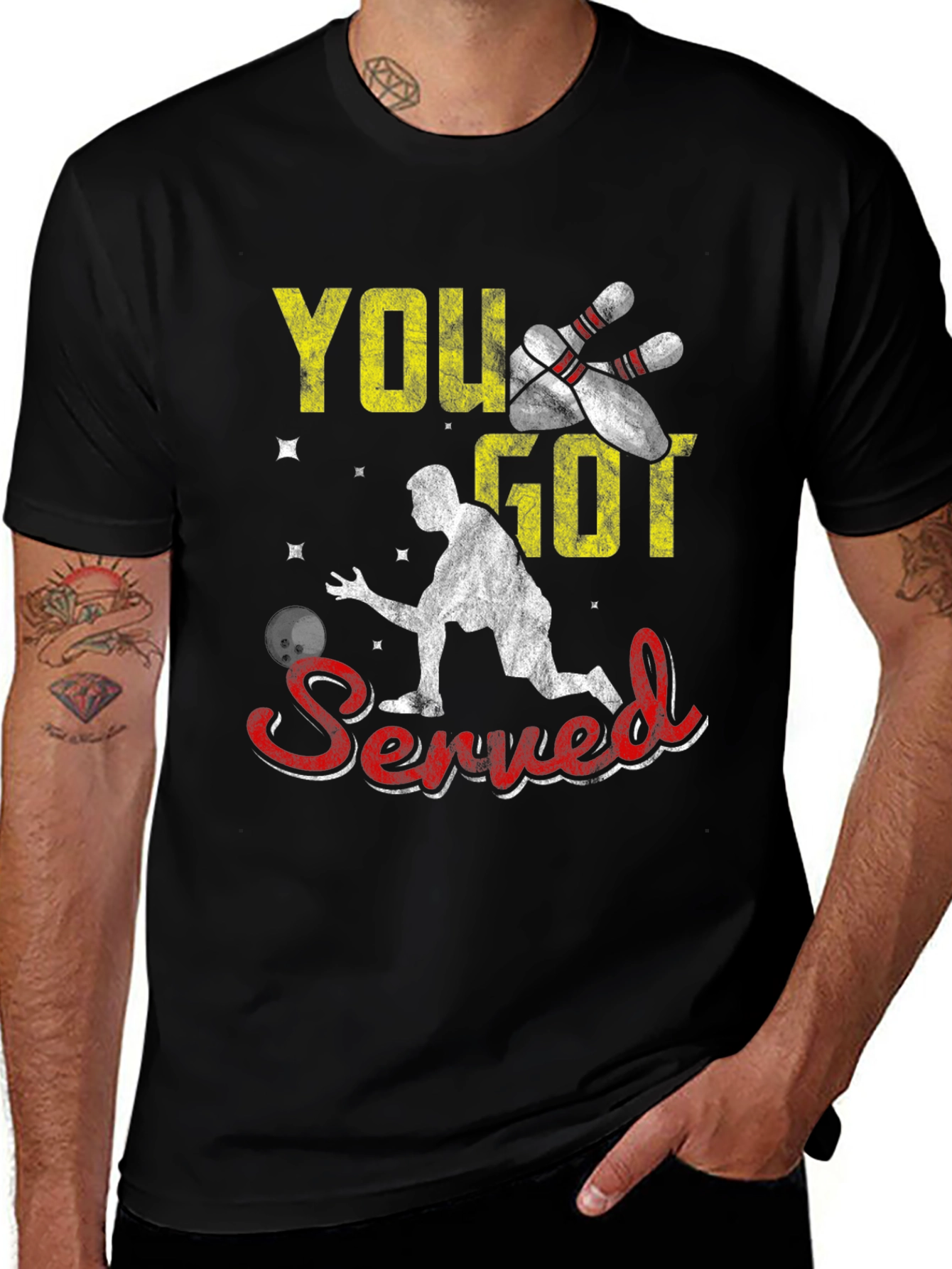 Variant 14 of You Got Served Bowling T-Shirt