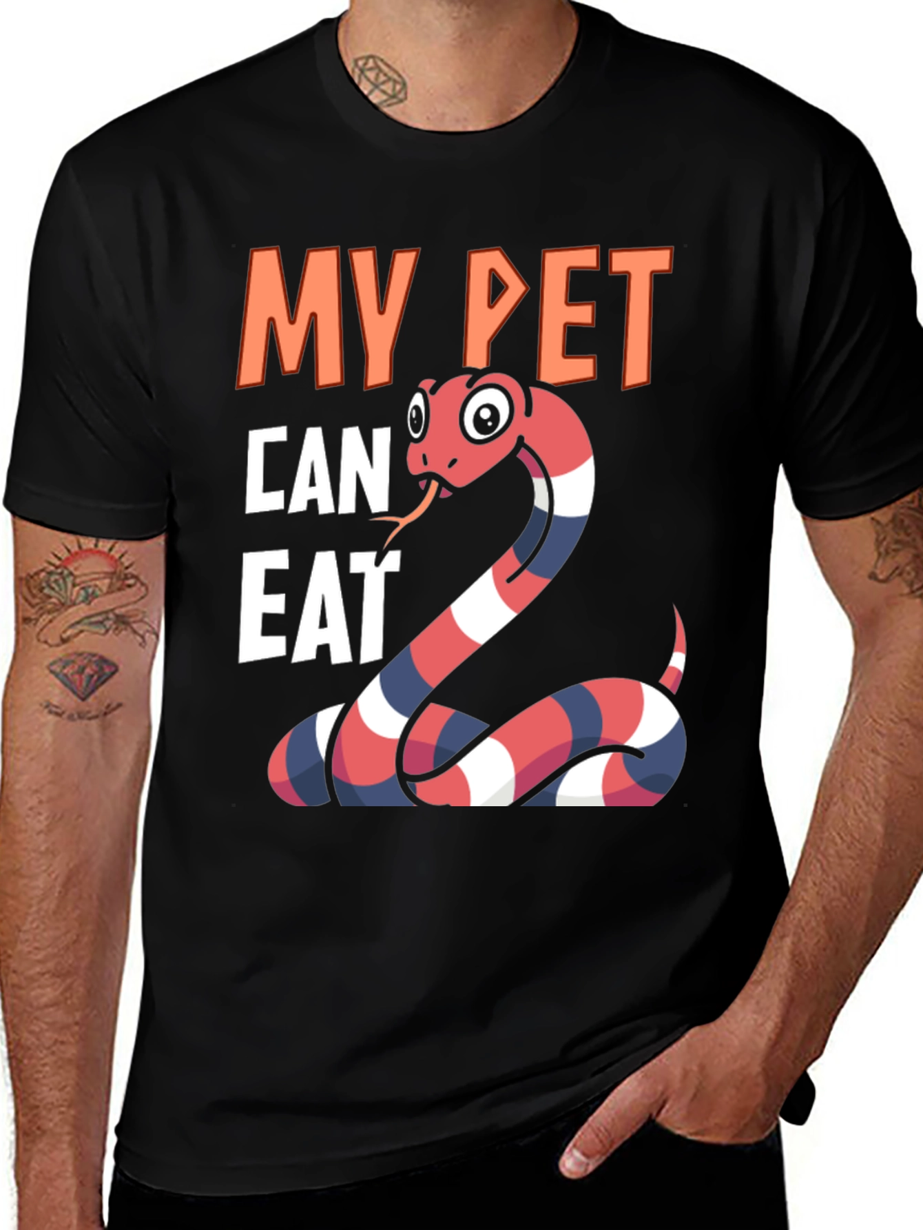Variant 17 of My Pet Can Eat Snake Graphic T-Shirt