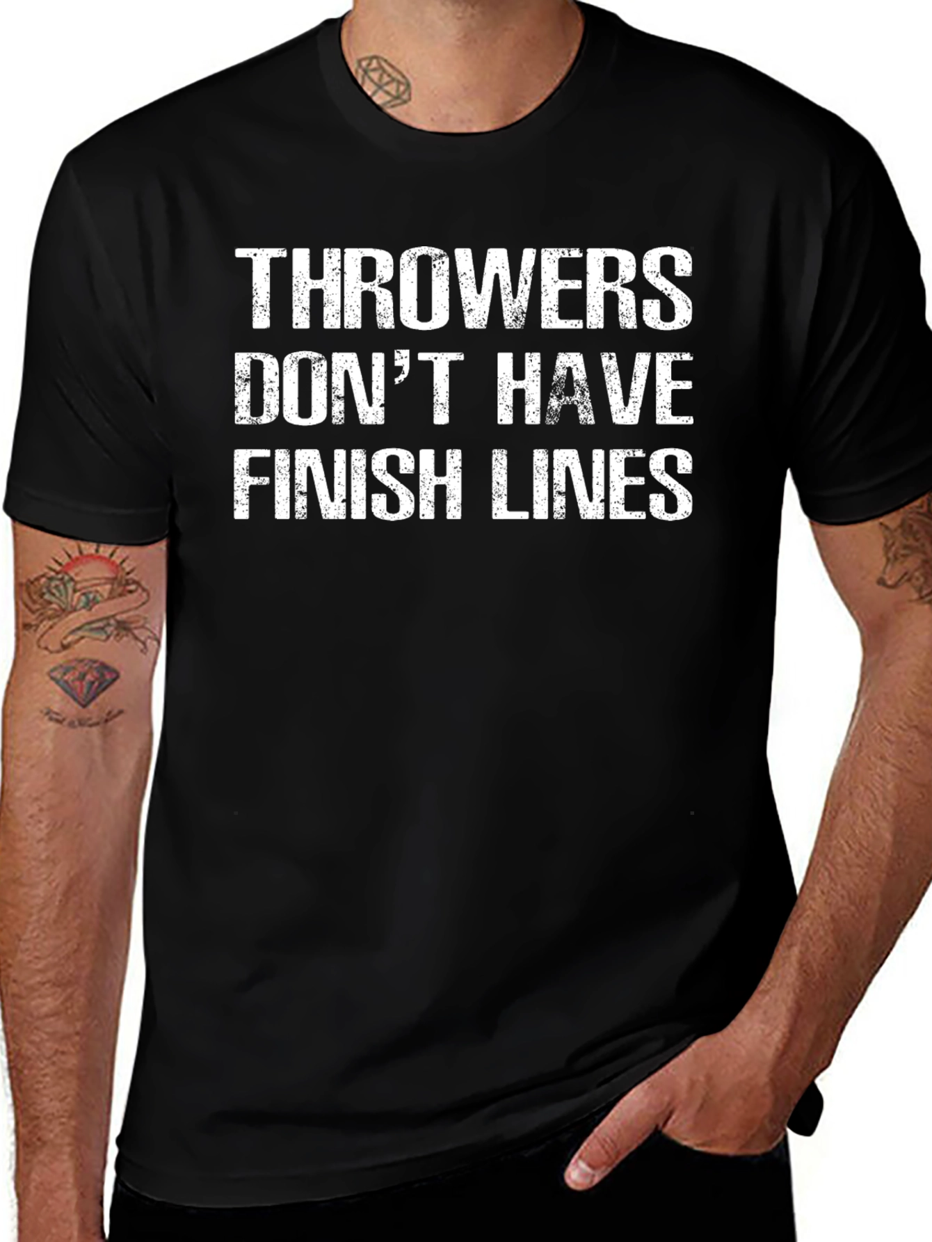 Variant 26 of Throwers Don't Have Finish Lines Graphic Tee