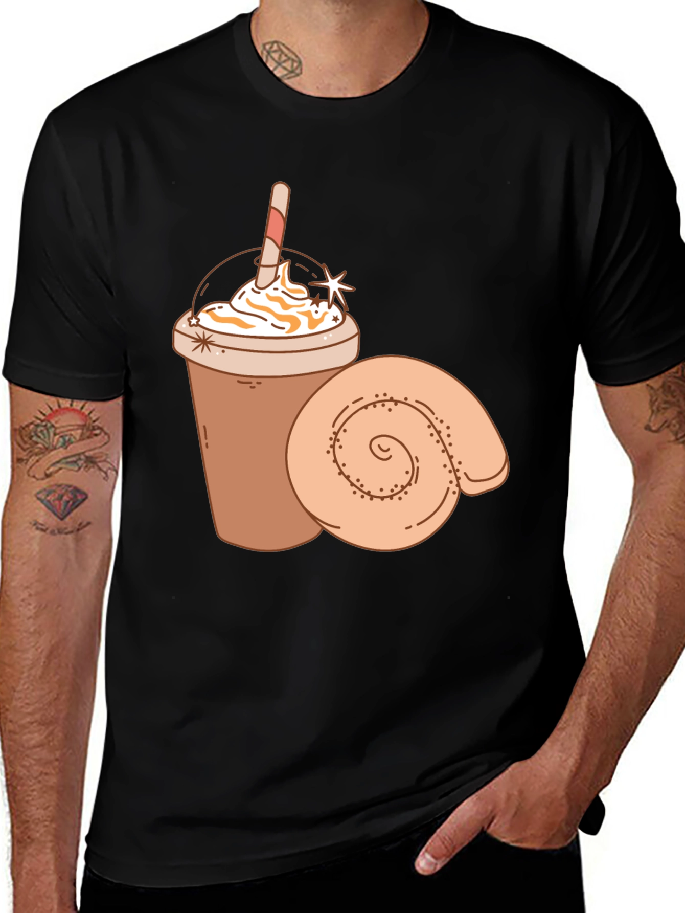 Variant 5 of Coffee & Pastry Graphic Tee