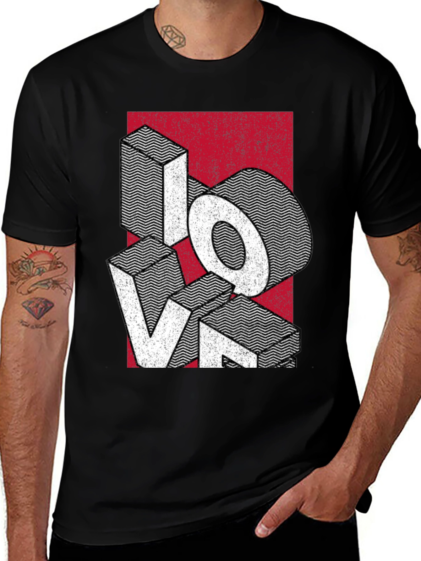 Variant 8 of LOVE Graphic Print Men's T-Shirt