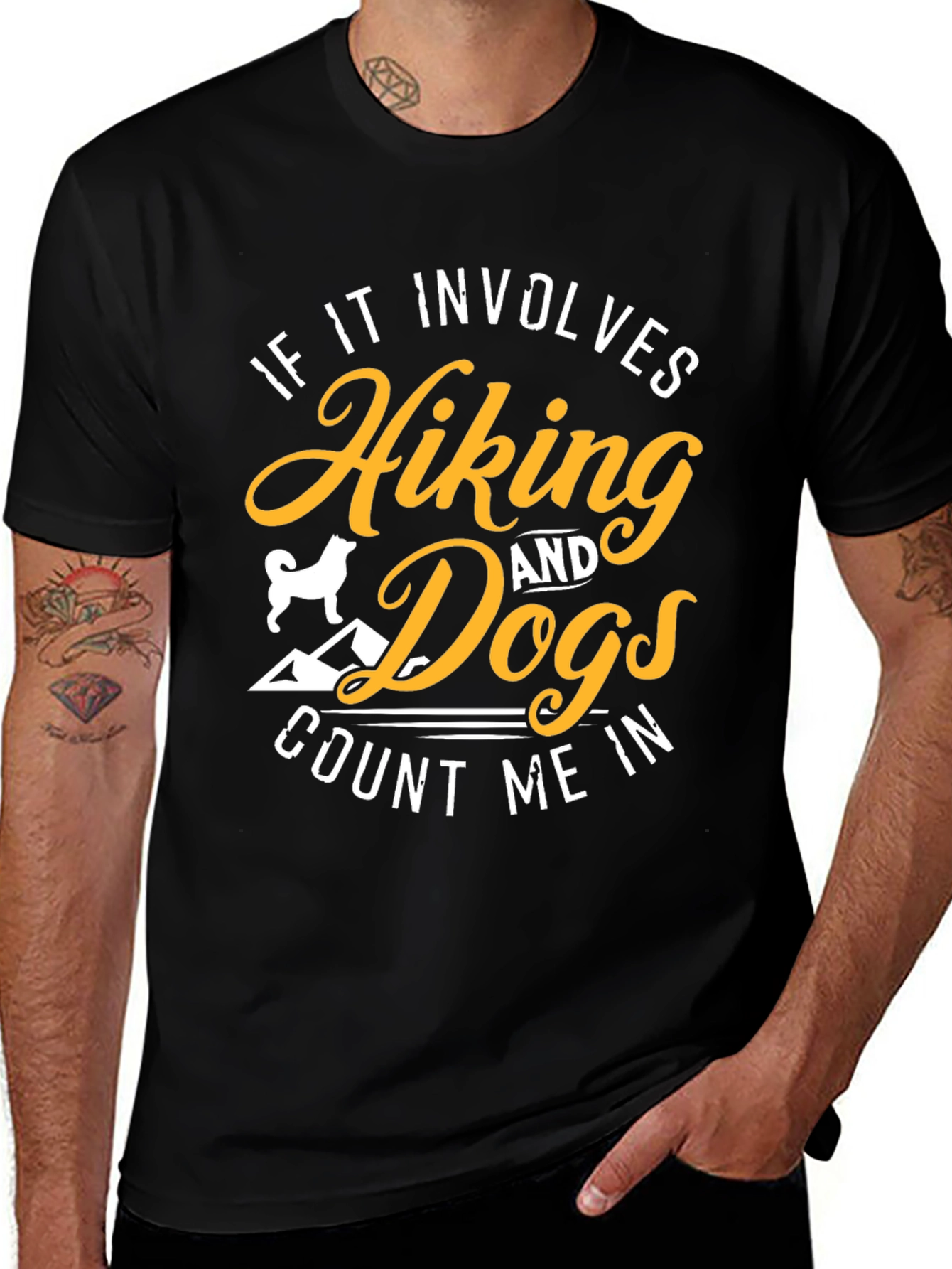 Variant 17 of Hiking & Dogs T-Shirt - Count Me In