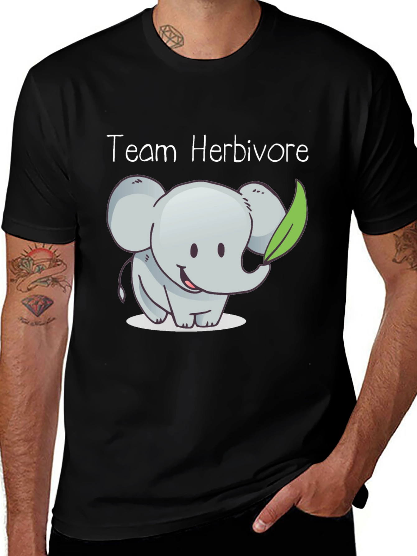 Variant 7 of Team Herbivore Elephant Graphic Tee