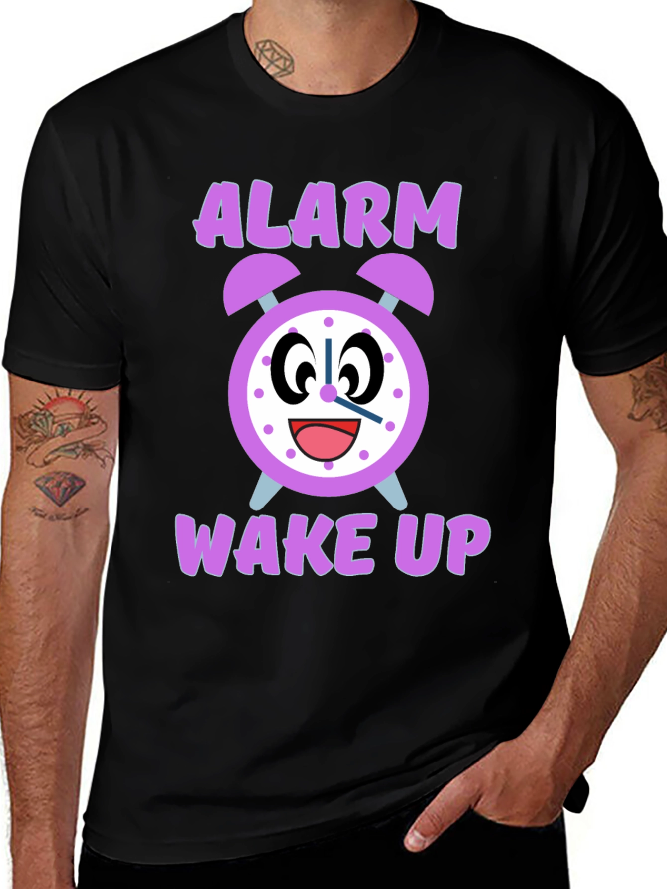 Variant 9 of Alarm Clock T-Shirt - Wake Up Design