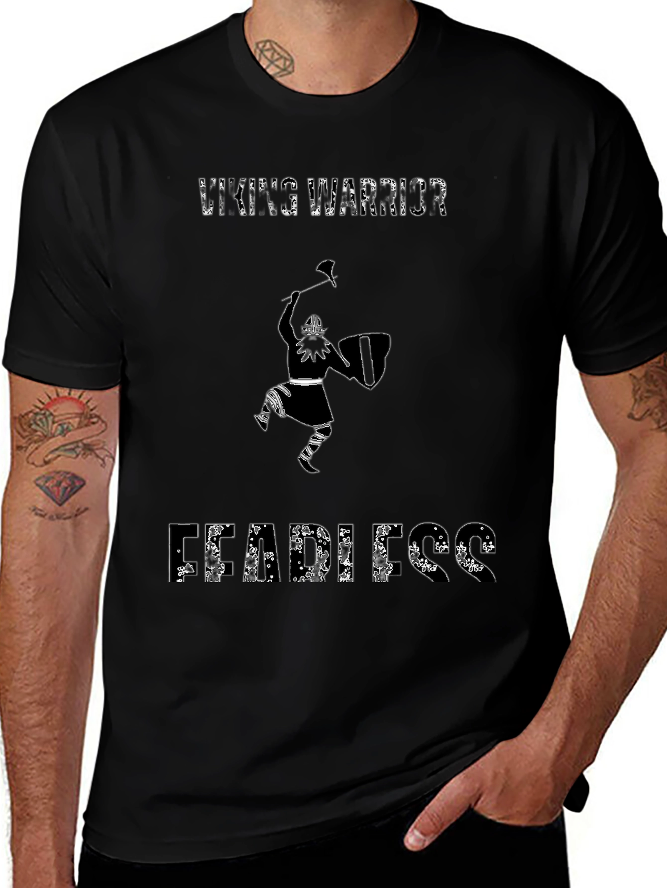 Viking Warrior Graphic Tee - Fearless Style