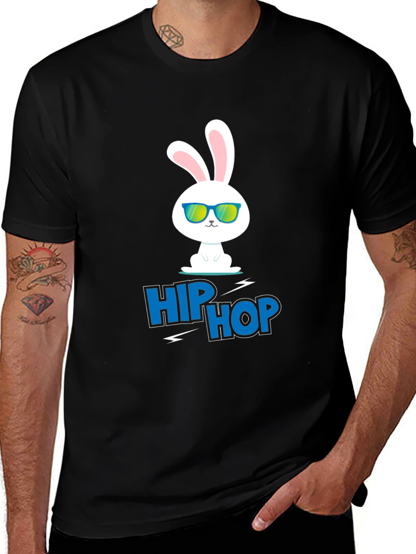 Variant 5 of Hip Hop Bunny T-Shirt - Cool & Stylish