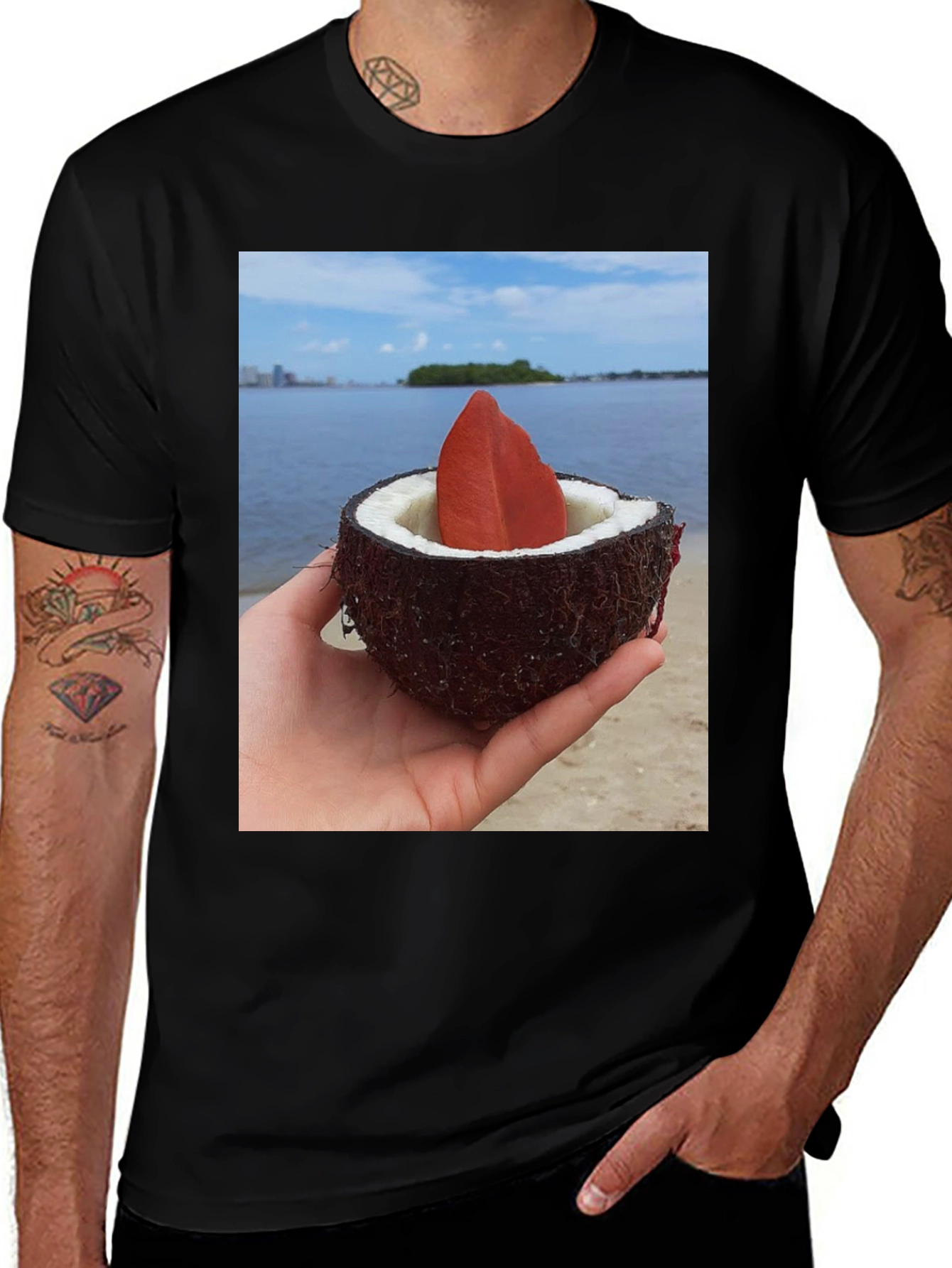 Variant 19 of Coconut Leaf T-Shirt
