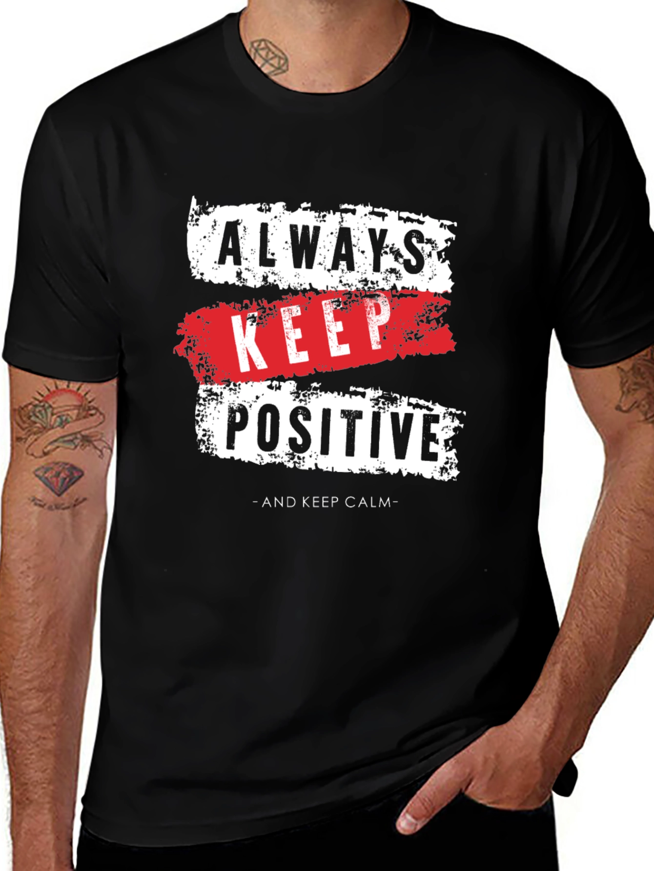 Variant 11 of Always Keep Positive Graphic T-Shirt