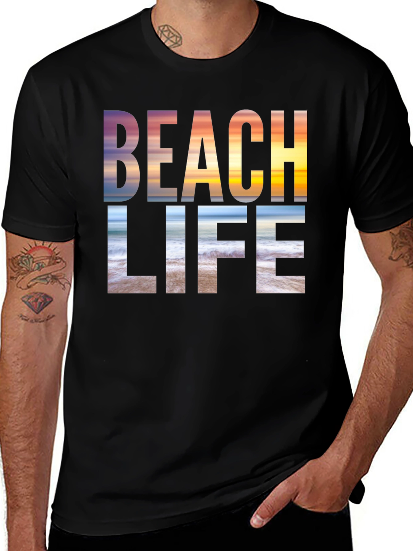 Variant 22 of Beach Life Graphic Tee - Coastal Style