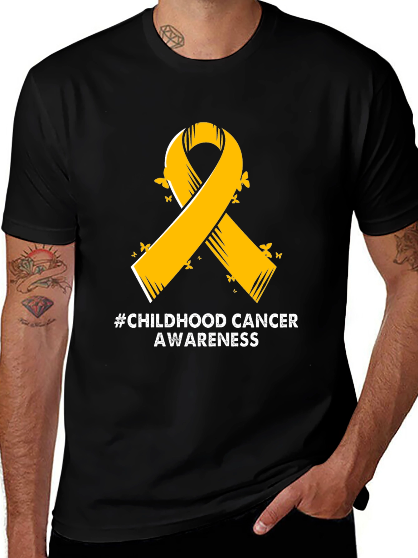 Variant 18 of Childhood Cancer Awareness Ribbon T-Shirt