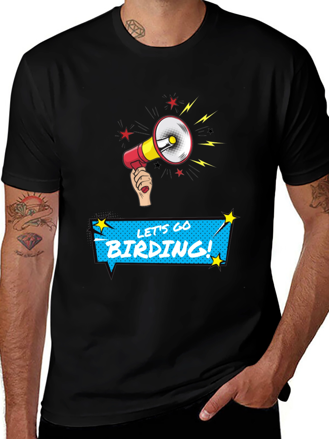 Variant 4 of Let's Go Birding T-Shirt - Fun Graphic Tee