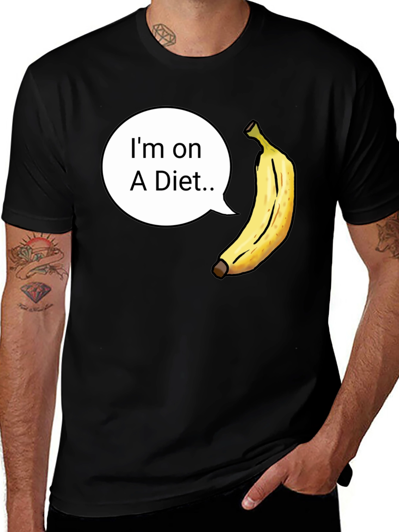 Variant 30 of Funny Banana Diet T-Shirt - Unisex Graphic Tee