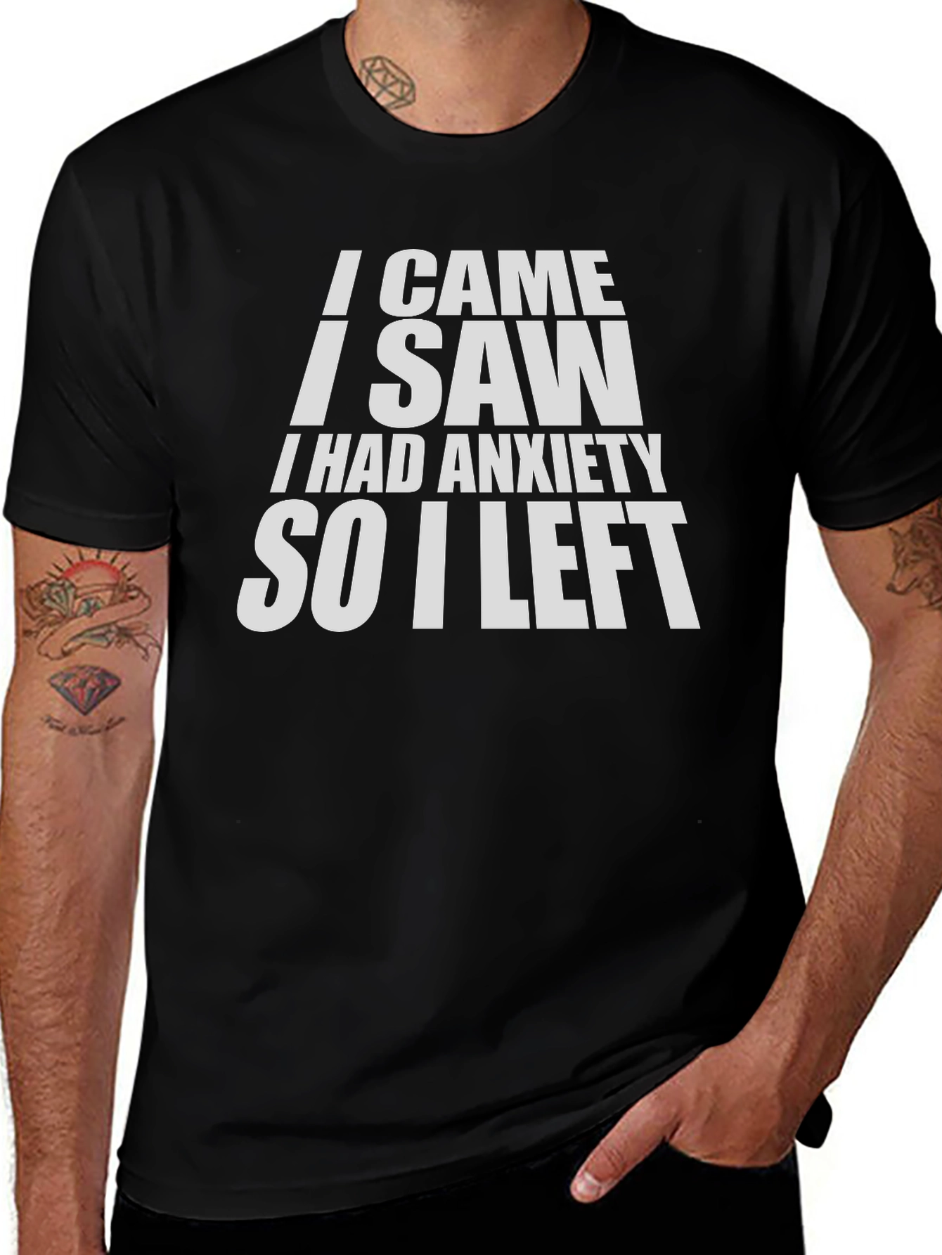 Variant 15 of Anxiety Humor Graphic T-Shirt