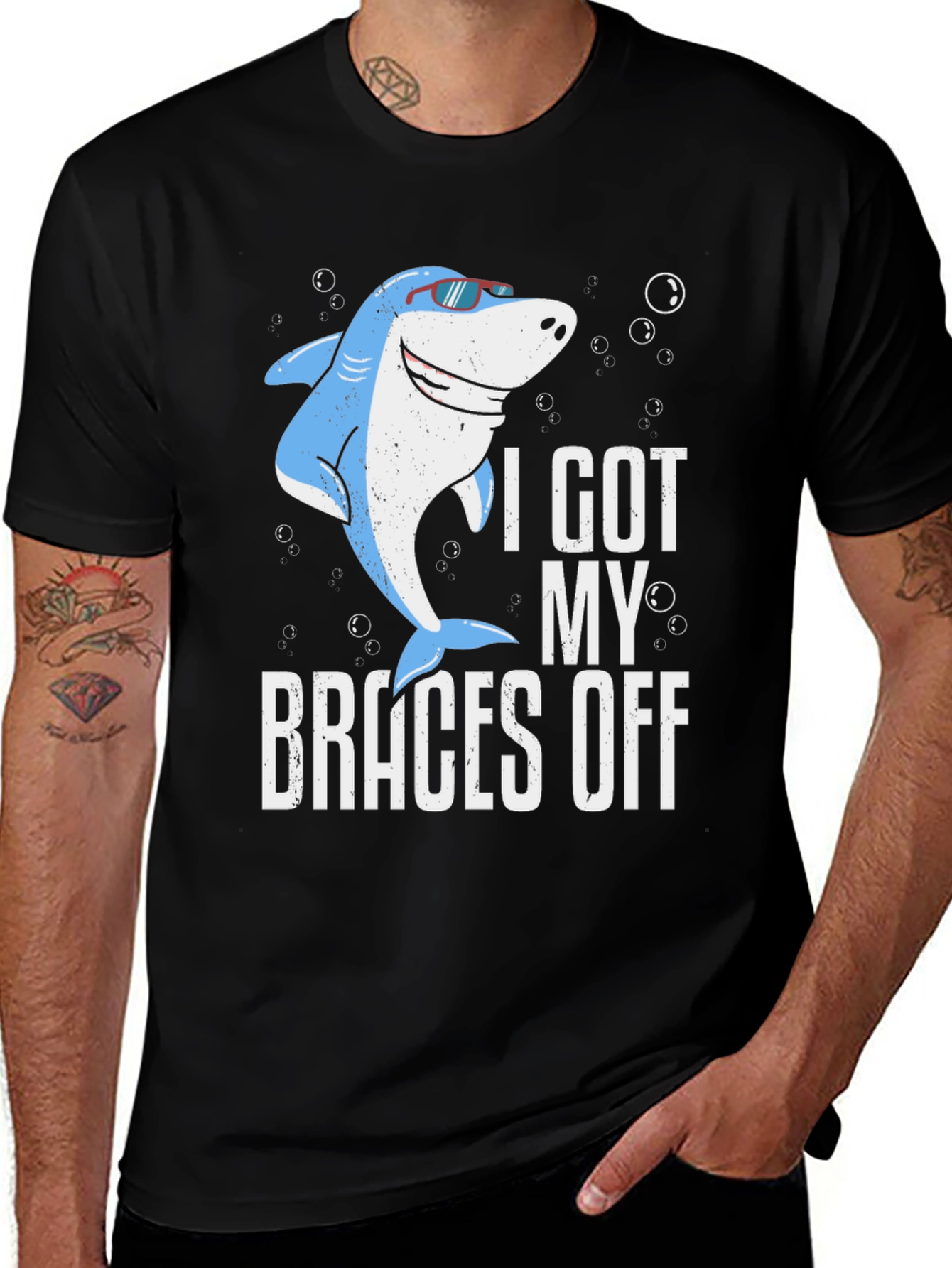 Variant 17 of Shark "Braces Off" Graphic Tee