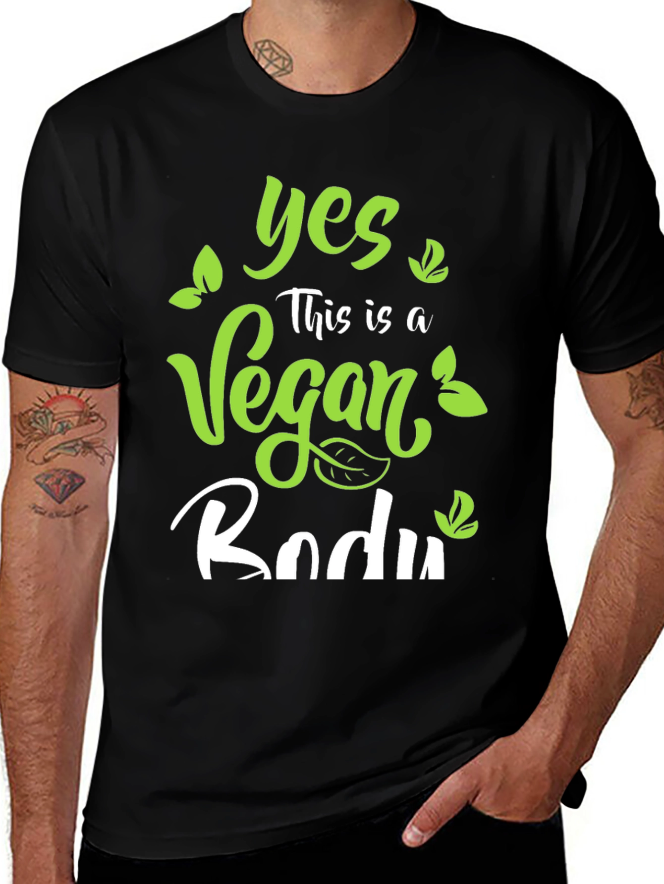 Variant 24 of Vegan Body T-Shirt - Plant Based Lifestyle Tee