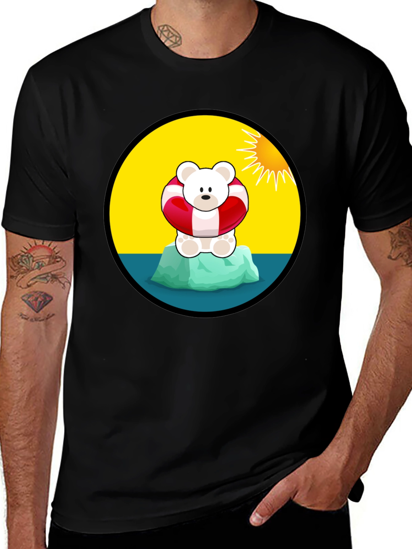 Variant 22 of Polar Bear Life Preserver T-Shirt