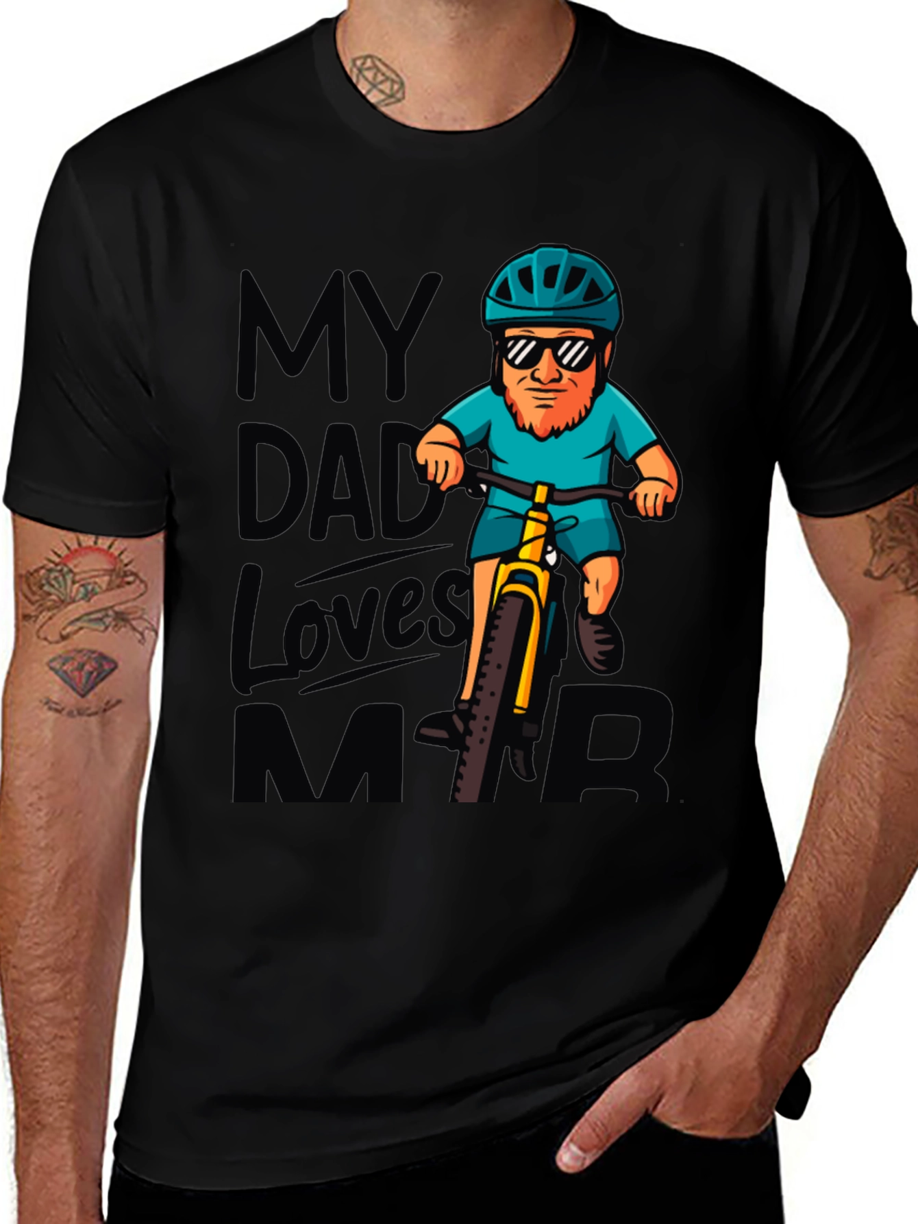 Variant 25 of My Dad Loves MTB T-Shirt