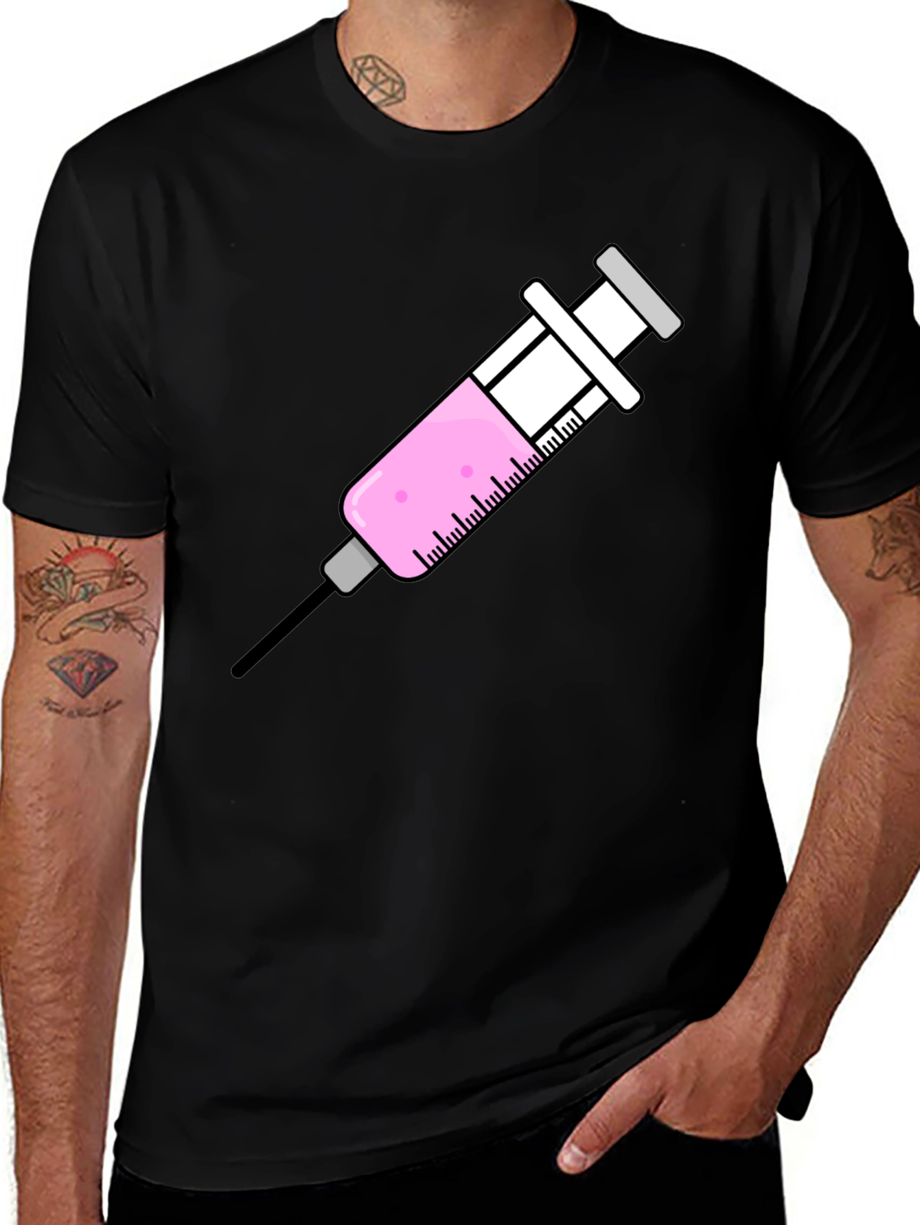 Variant 16 of Syringe Graphic Tee - Novelty Design