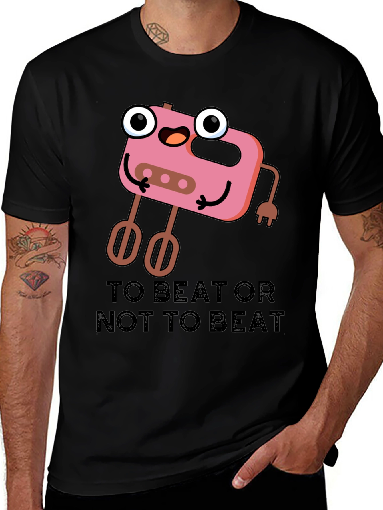 Variant 18 of Funny Mixer T-Shirt - To Beat or Not to Beat