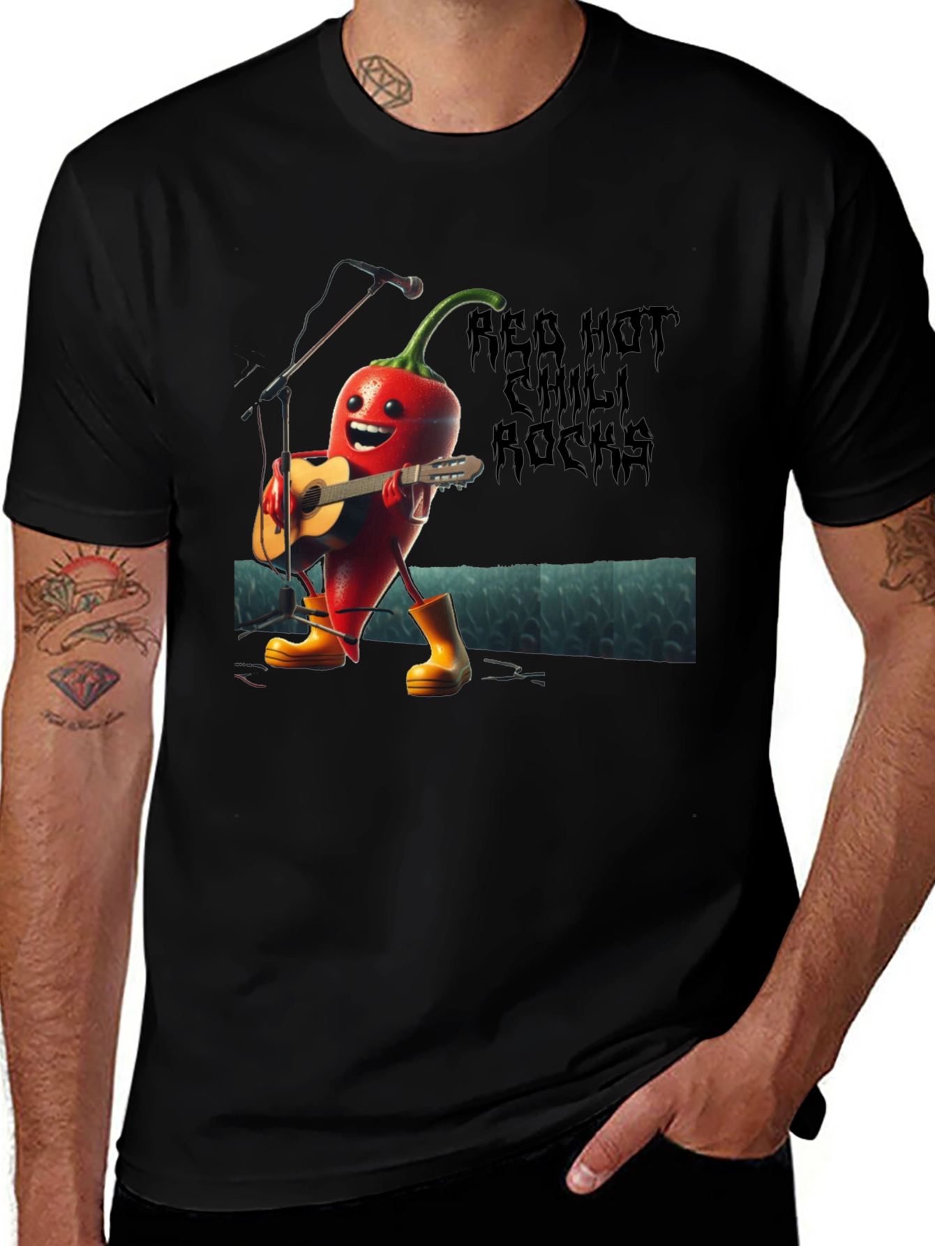 Red Hot Chili Pepper Rocks T-Shirt - Music Lover Tee