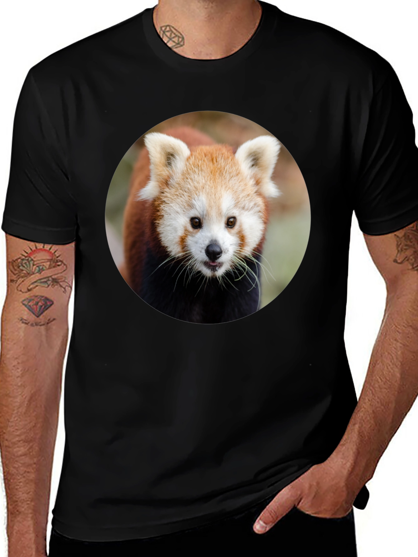 Variant 5 of Red Panda Graphic Tee - Stylish Animal Lover T-Shirt