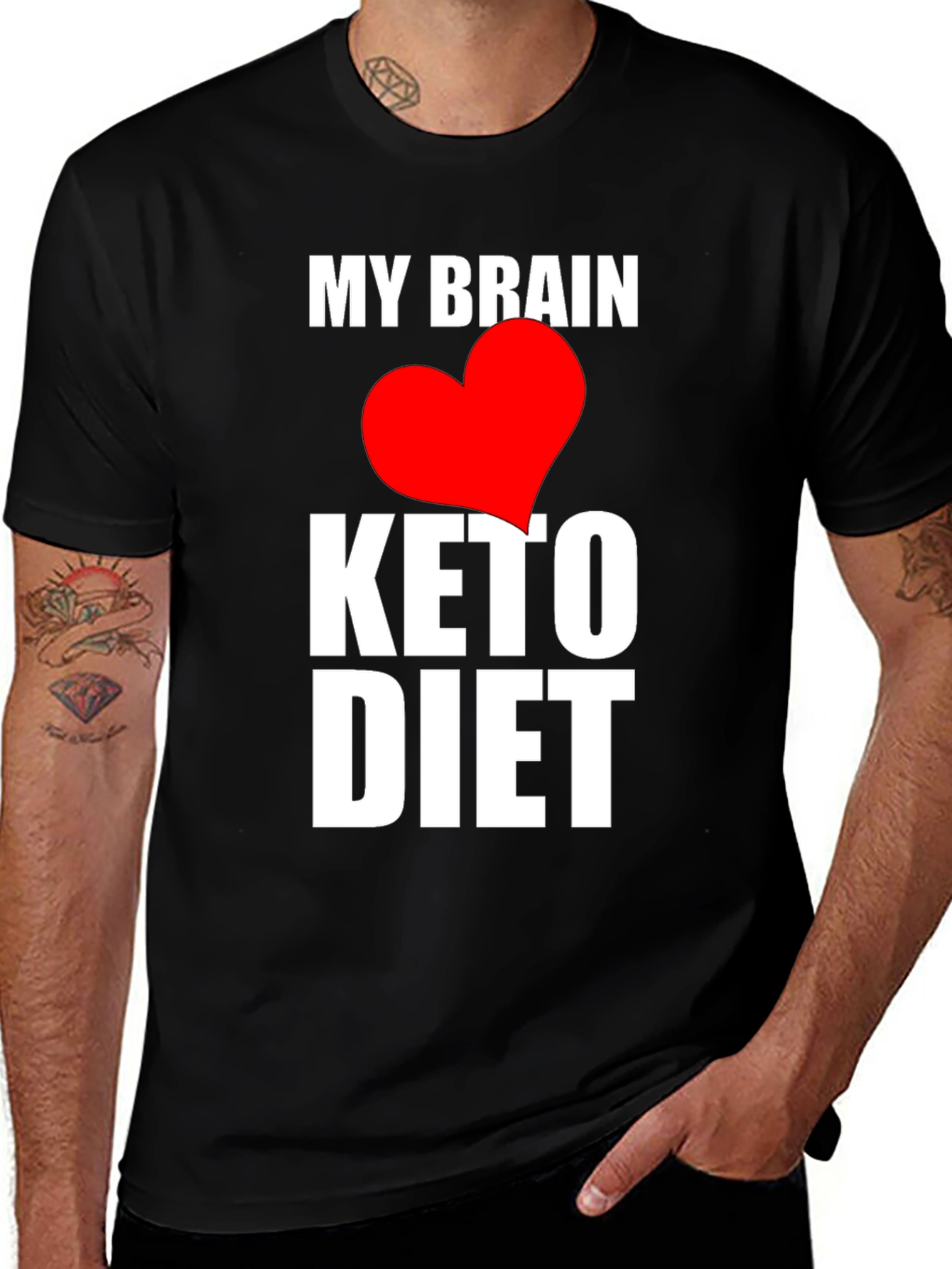 Keto Diet T-Shirt - My Brain Loves Keto!